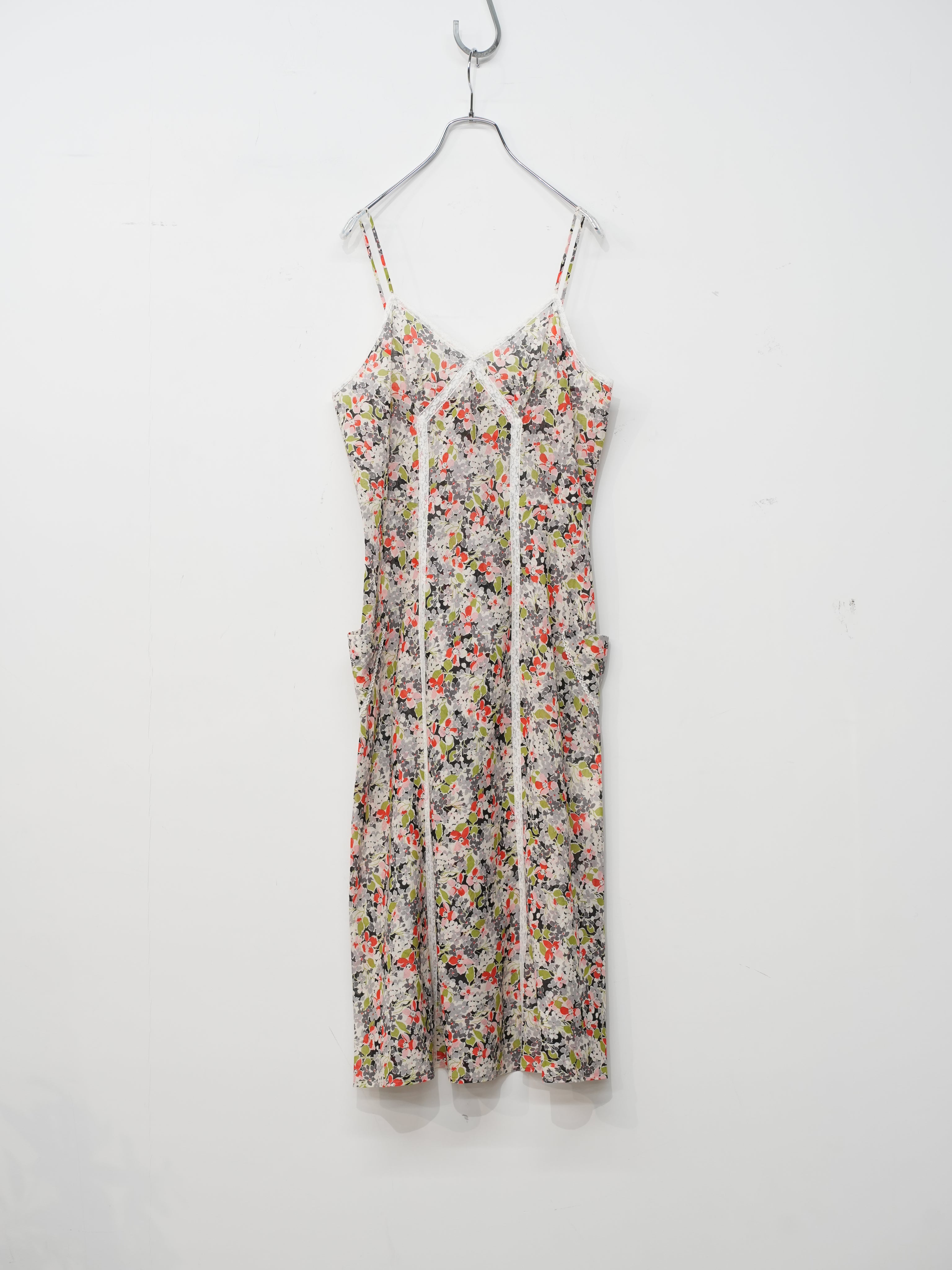 Floral voile slip dress