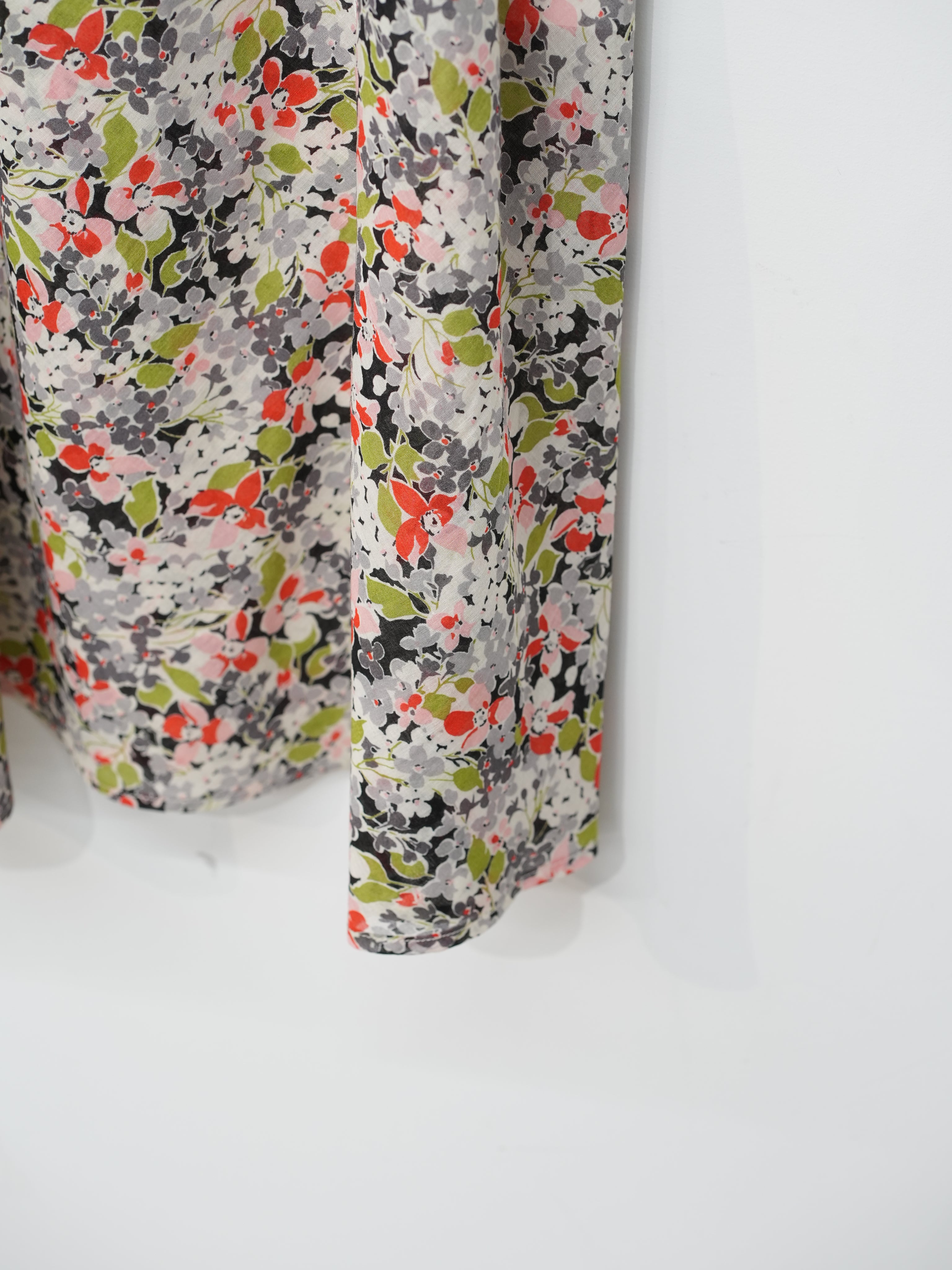 Floral voile slip dress