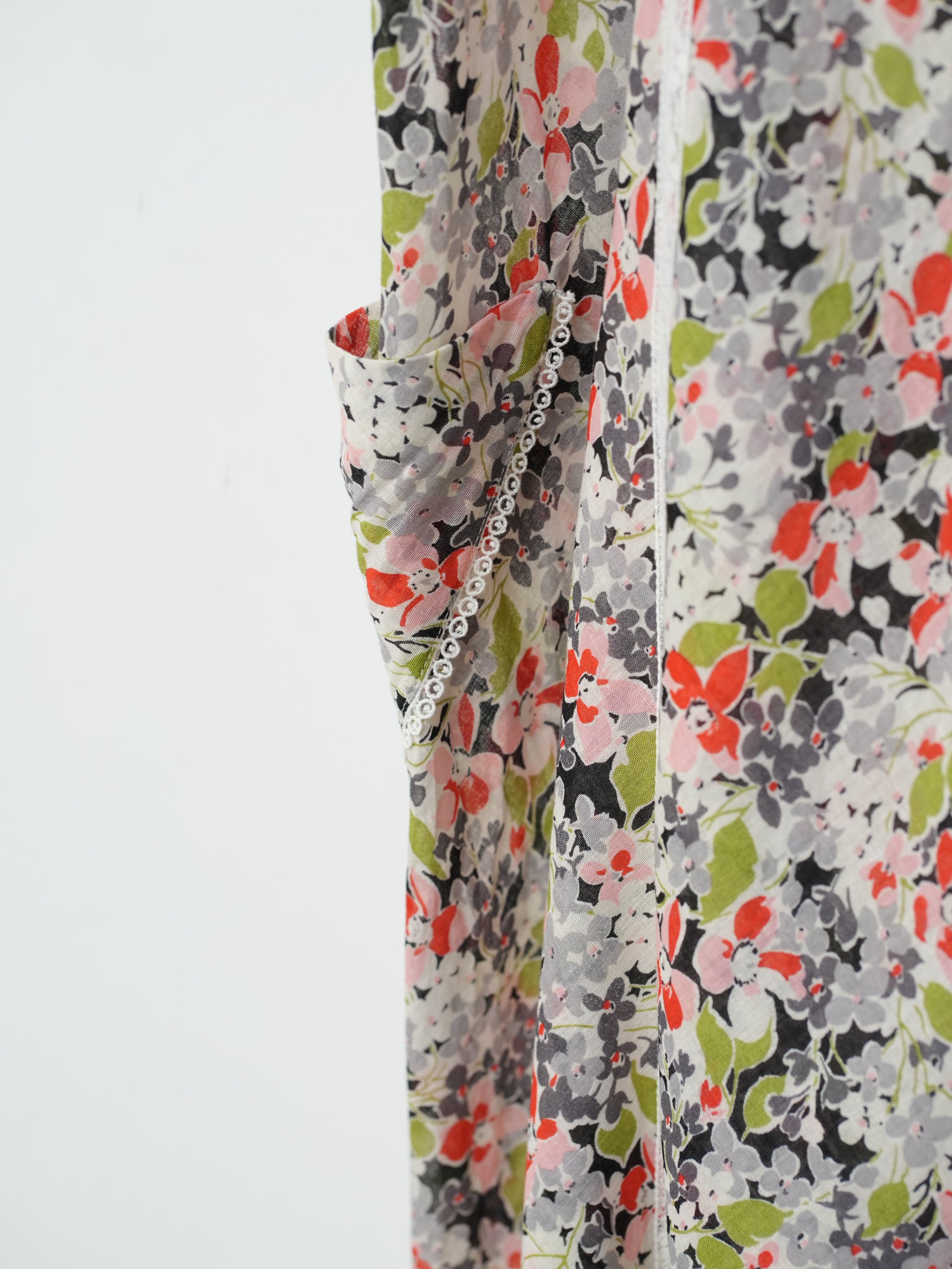 Floral voile slip dress