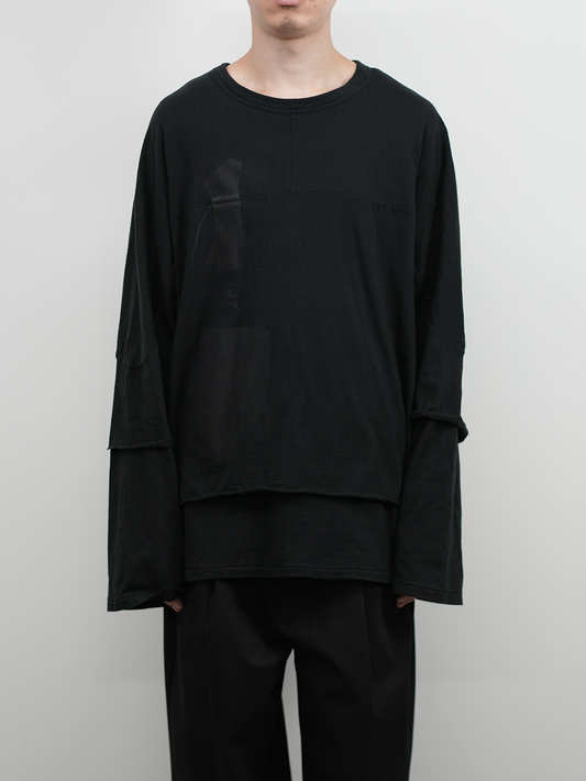 [40%OFF] Veiled  L/S&H/S T(BLACK)