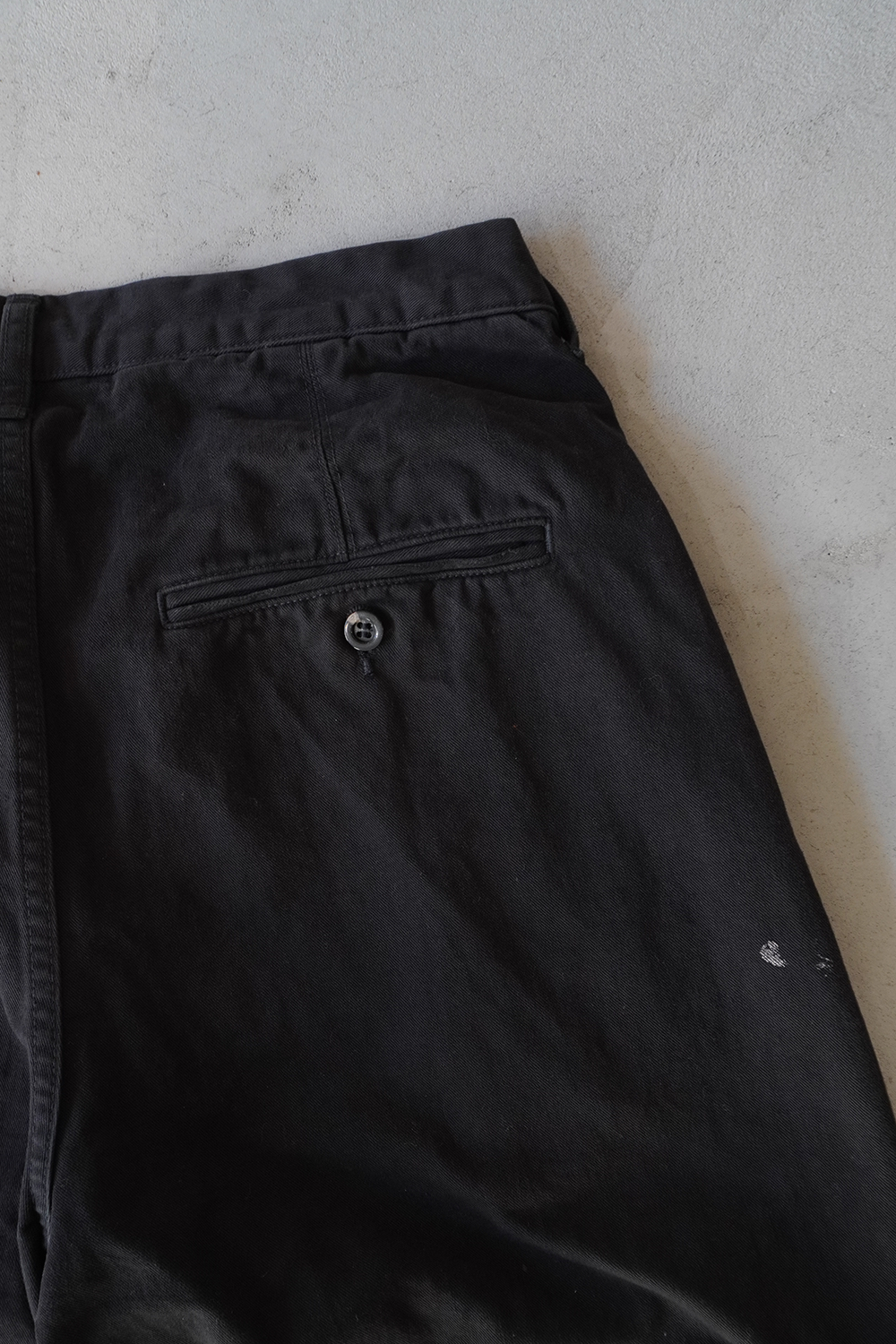 PAINT CHINO TROUSERS(BLACK)