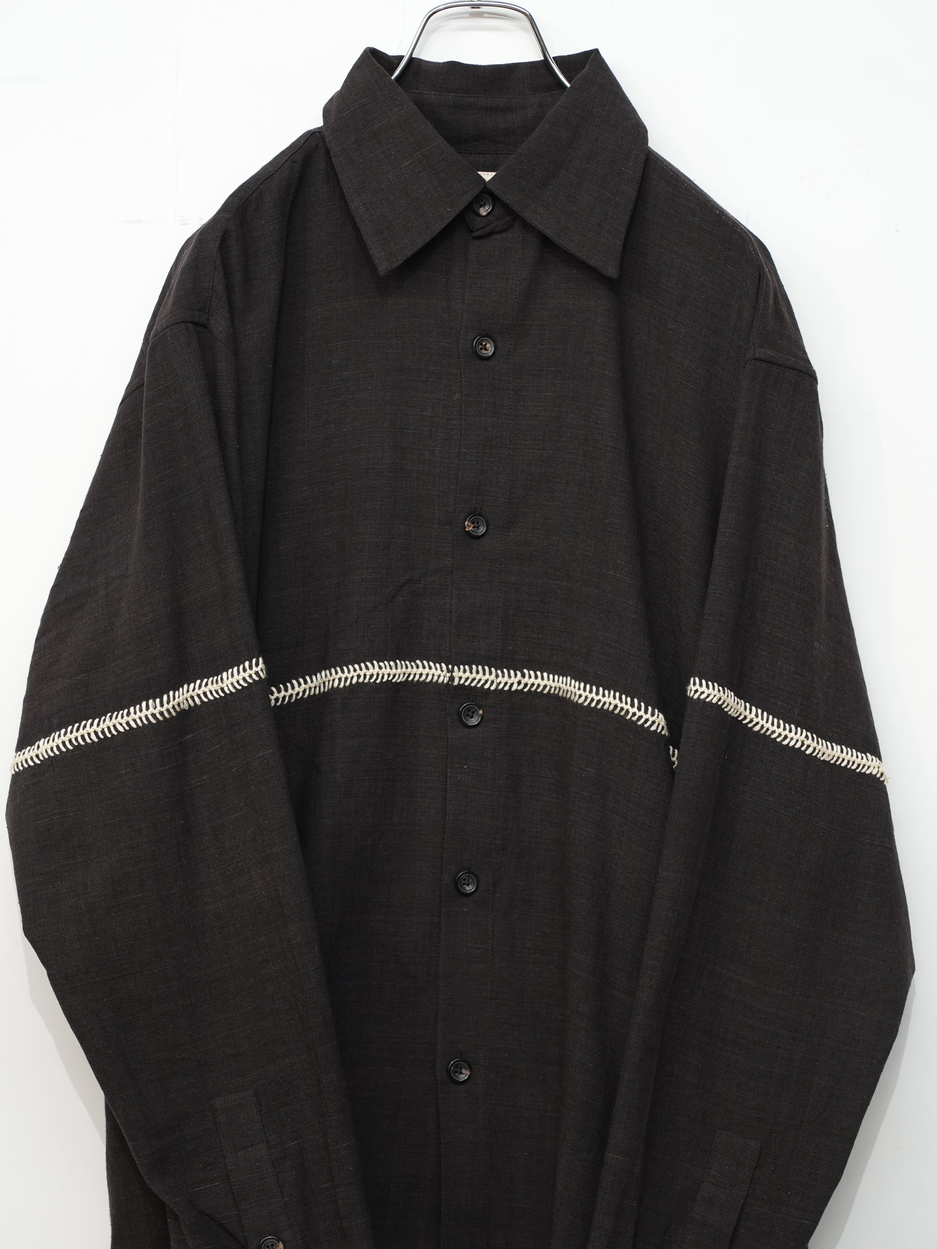 Rabari Shirt(Brown/Ecru)