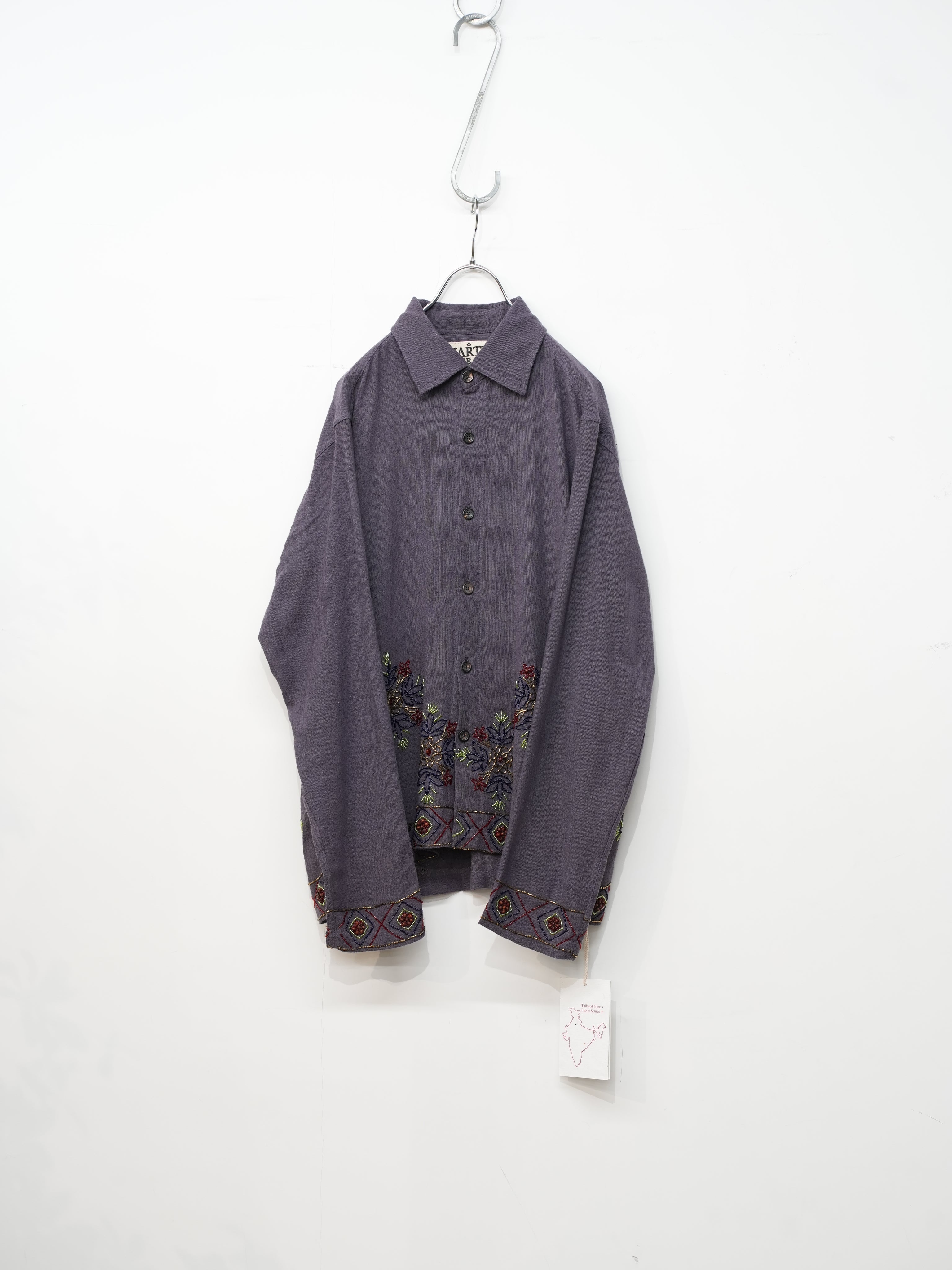 Box Shirt(Lavender/Gold/Brown)