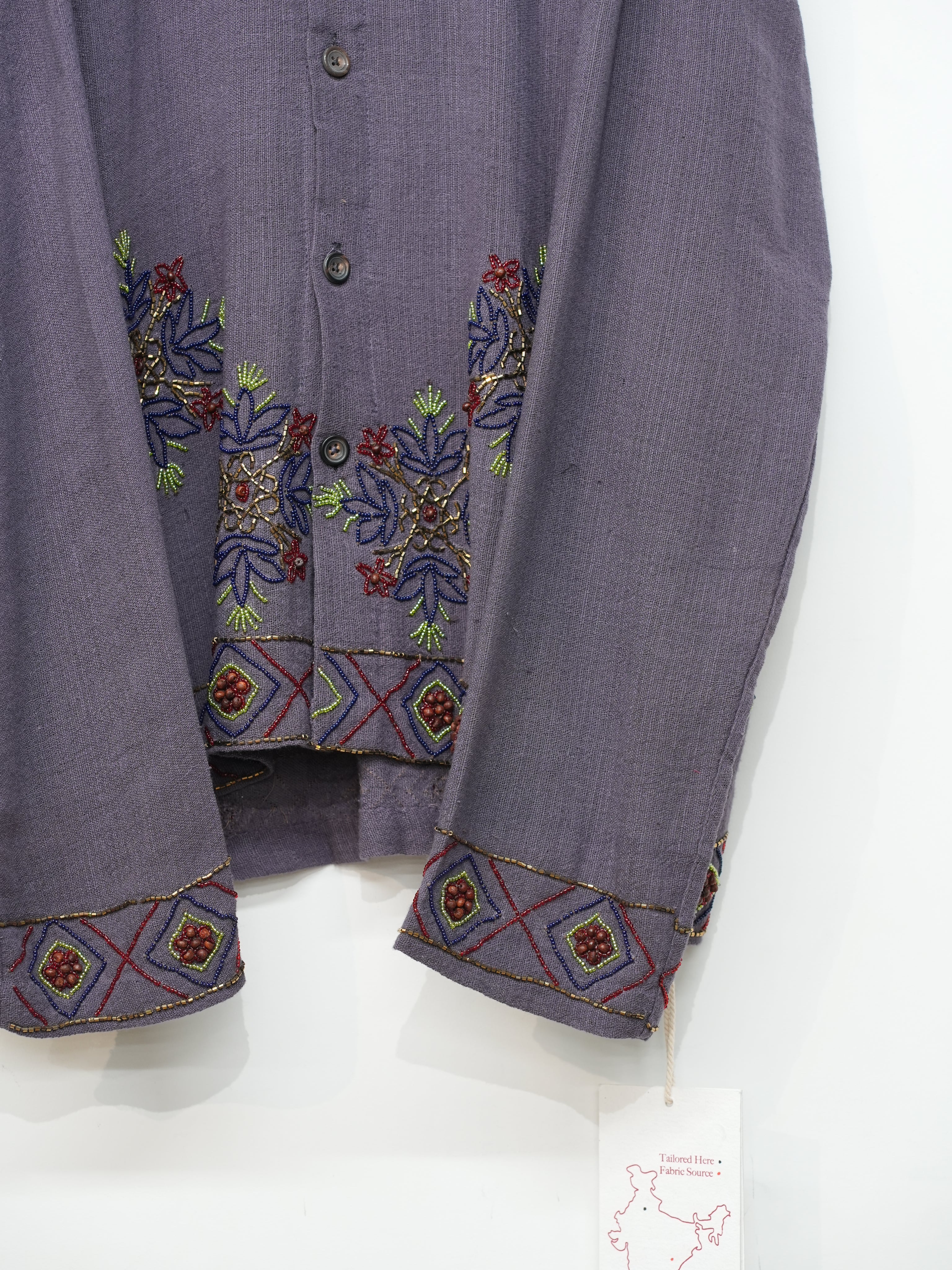 Box Shirt(Lavender/Gold/Brown)