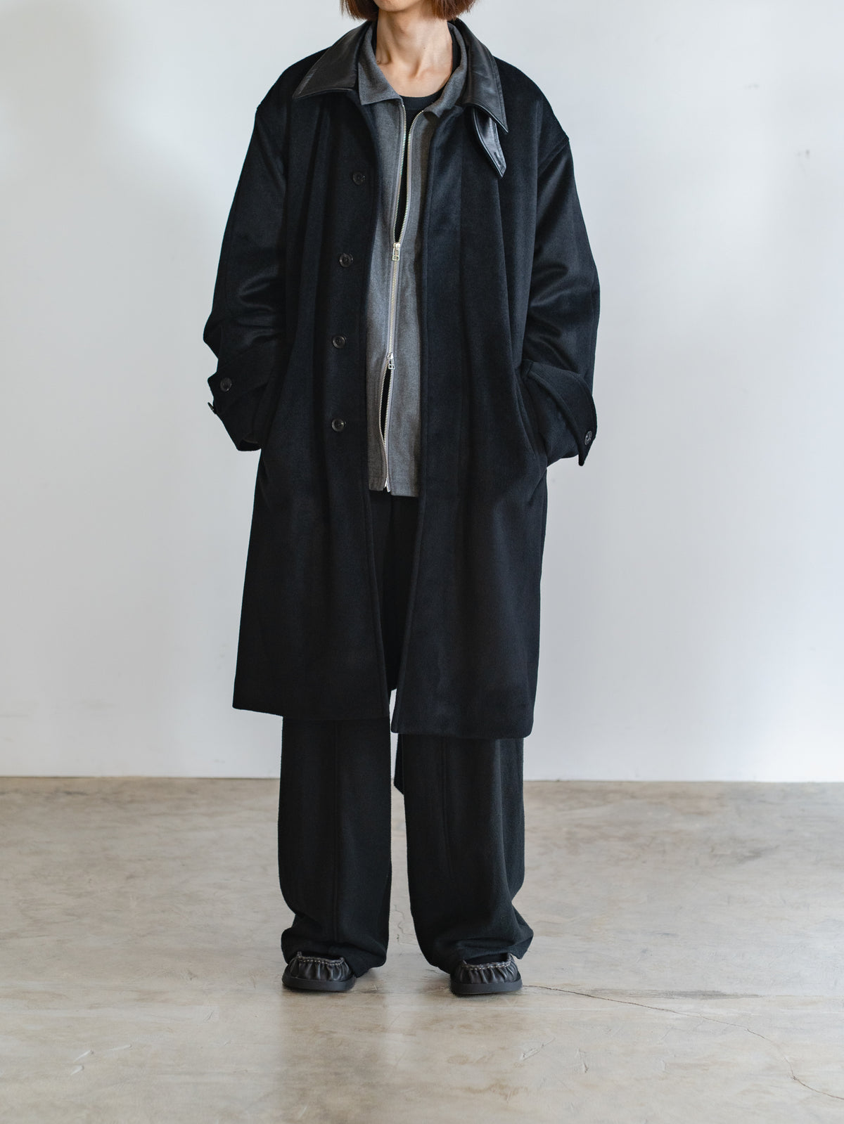 ANGOLA WOOL BALMACAN COAT