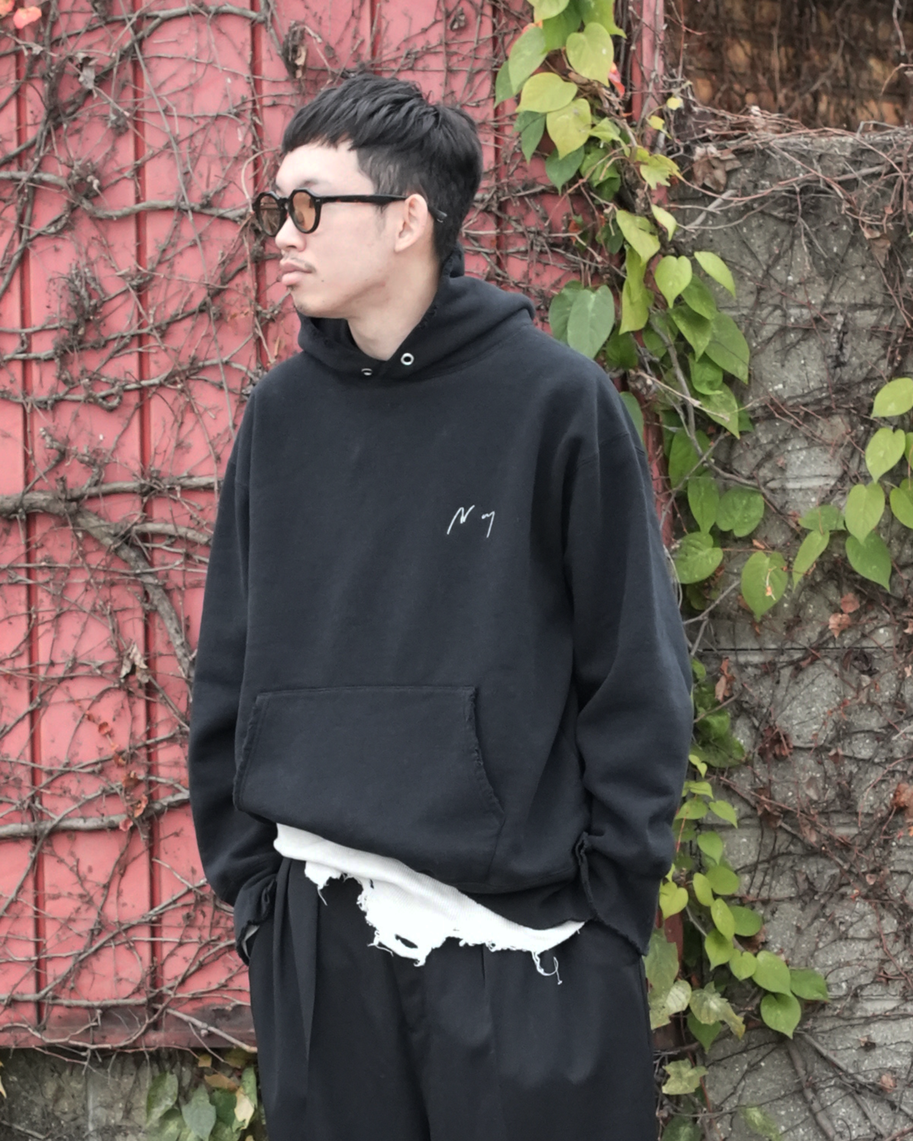 トップス ANCELLM/NEW YEAR SWEAT HOODIE ANCELLM/exclusive】 NEW YEAR SWEAT HOODIE(SNAKE BLACK)