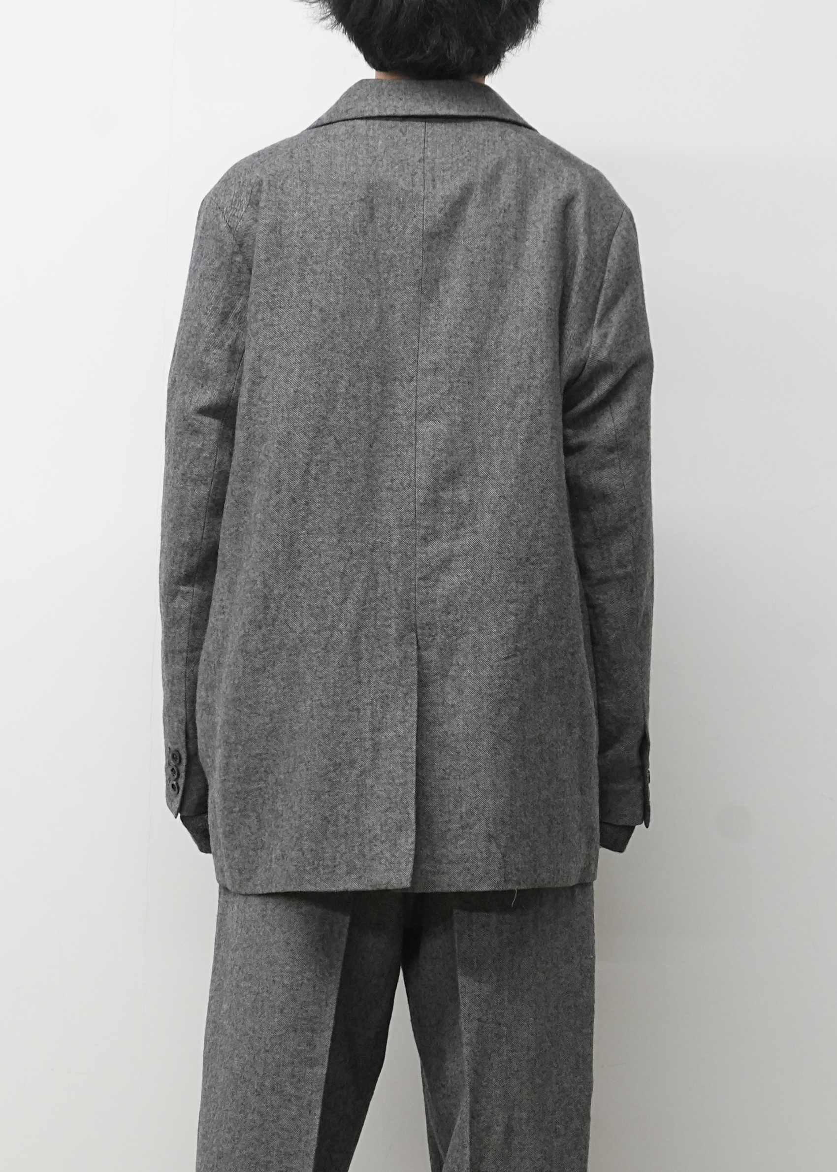 SEMI-DOUBLE TAILORED JACKET(GRAY)