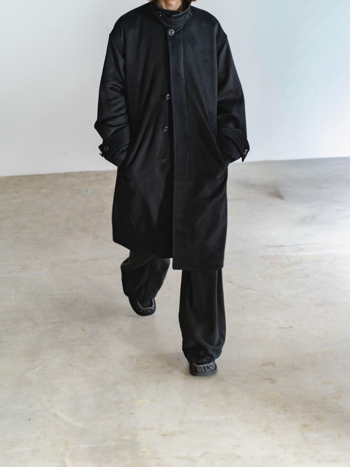 ANGOLA WOOL BALMACAN COAT