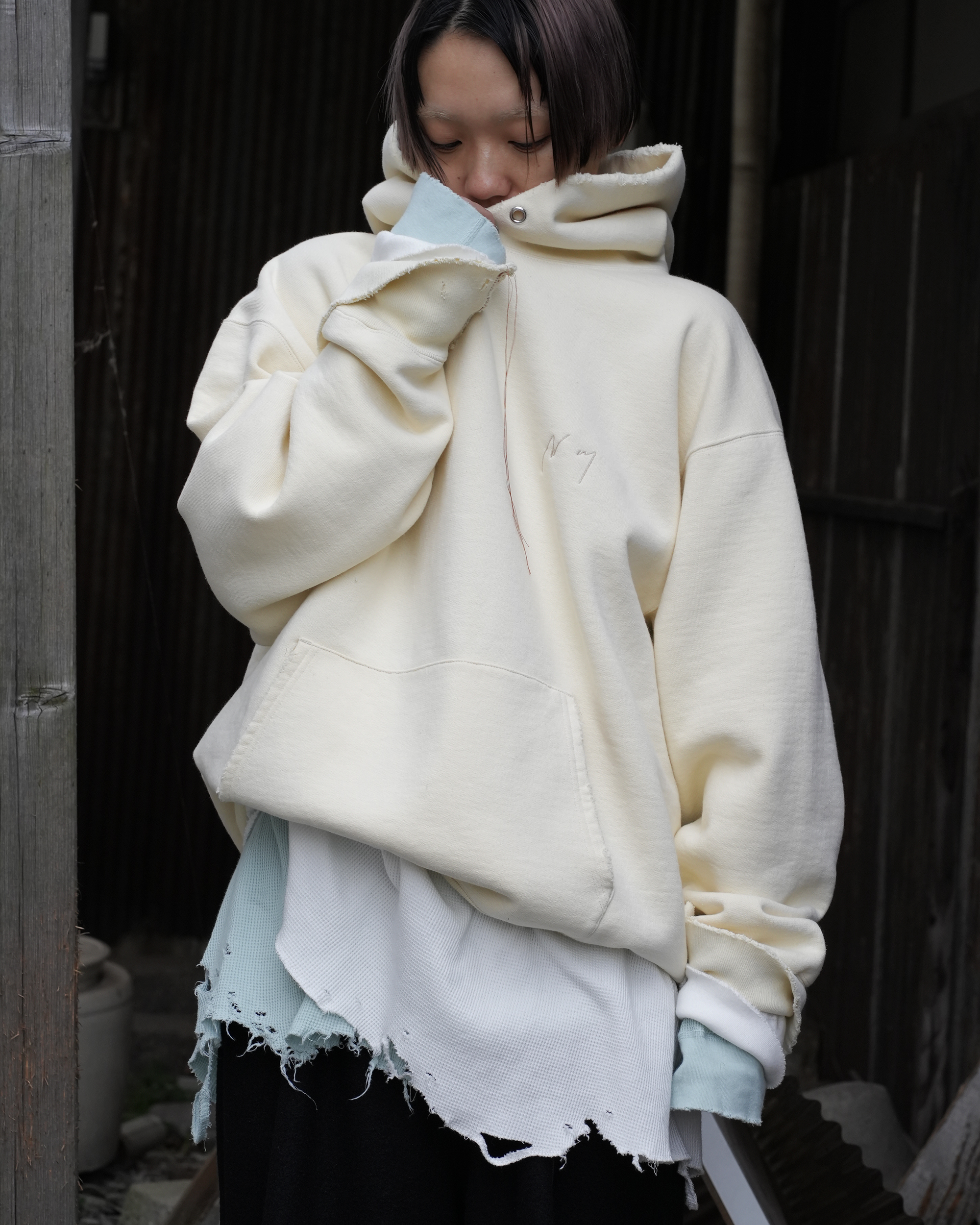 【ANCELLM/exclusive】 NEW YEAR SWEAT HOODIE(ALBINO SNAKE)