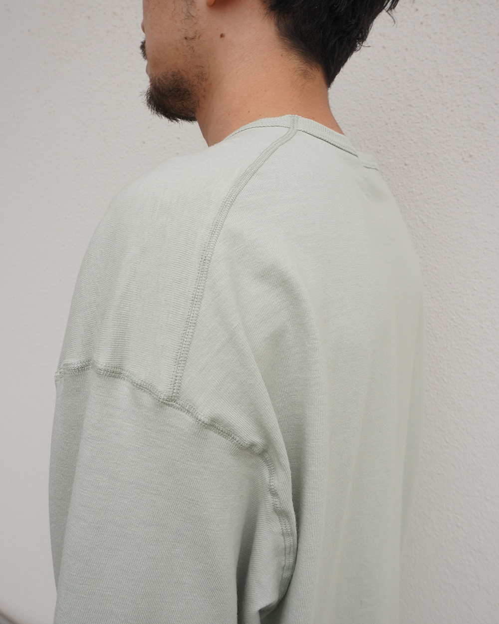 C/R CREW NECK LS T-SHIRT(MINT)