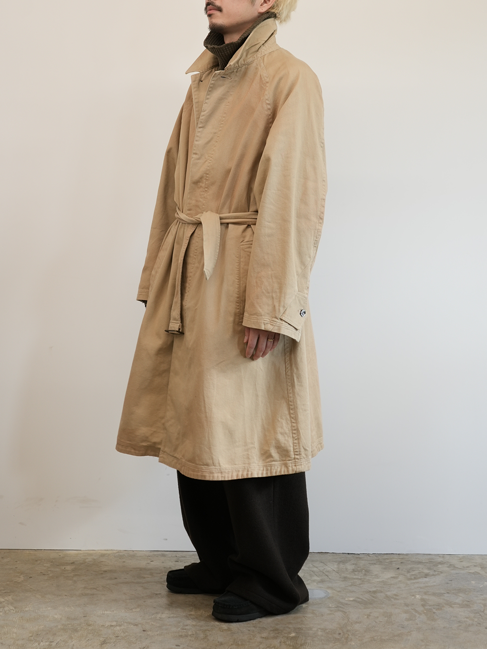 DRILL BALMACAAN COAT(BEIGE)