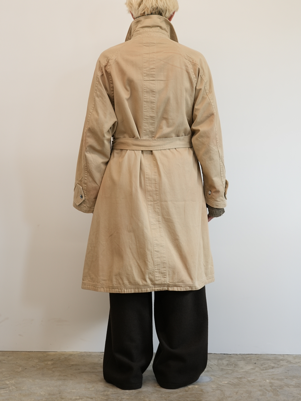 DRILL BALMACAAN COAT(BEIGE)