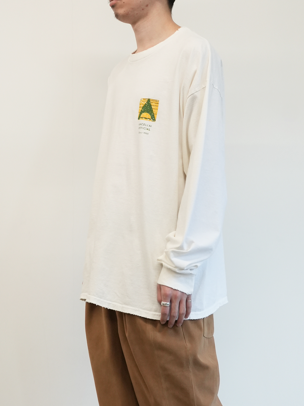 LOGO LS T-SHIRT(WHITE)