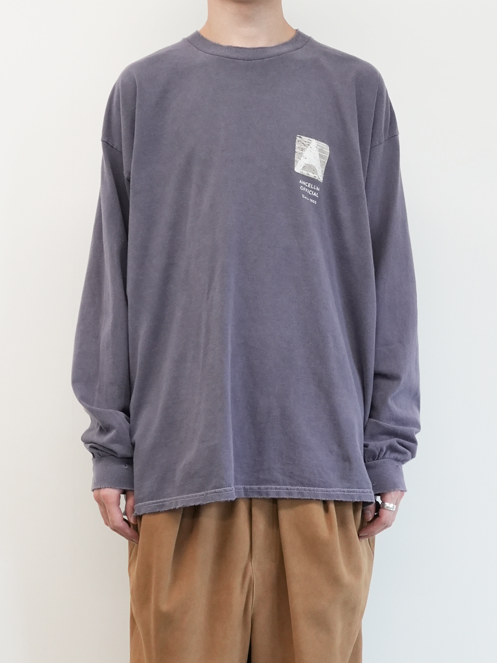 LOGO LS T-SHIRT(PURPLE)