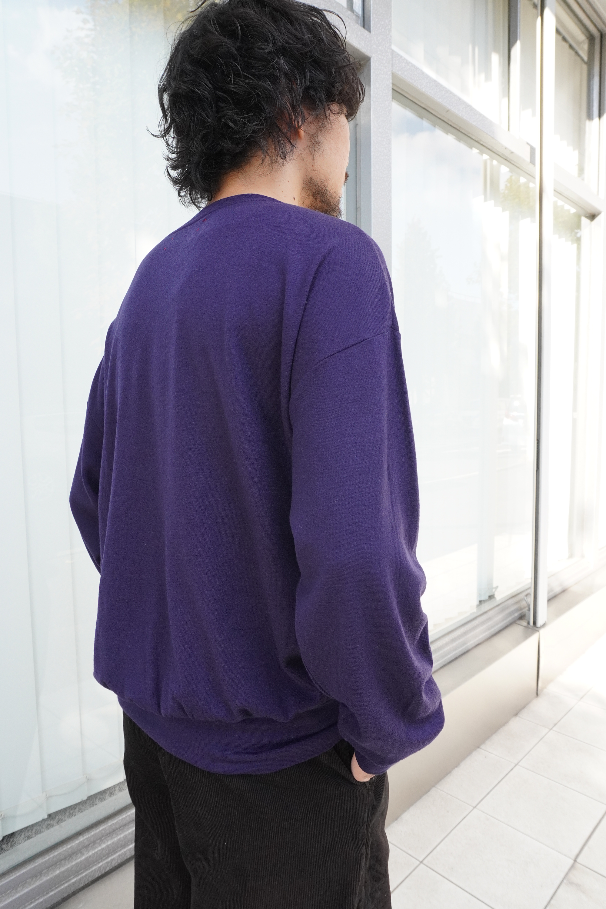 wool L/S top(DUSKY PURPLE)