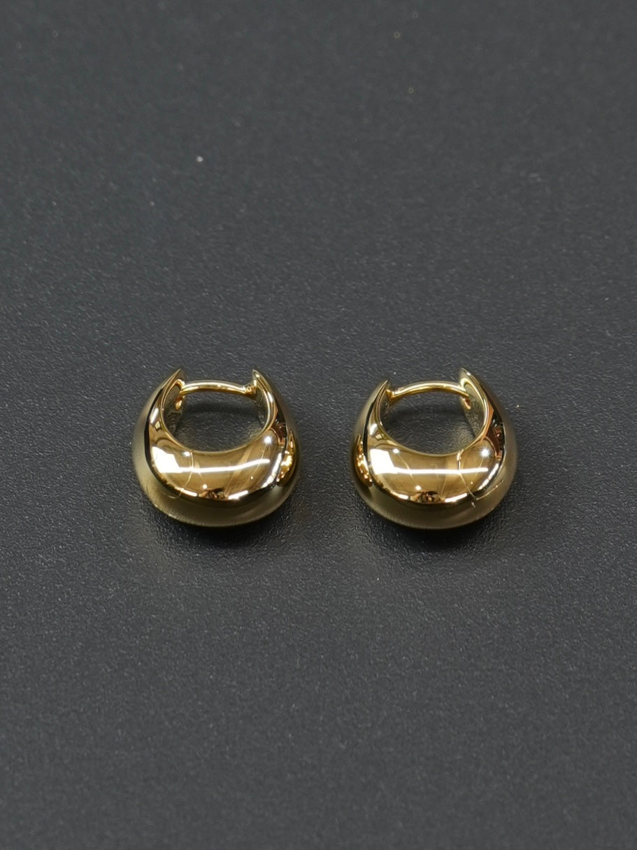 Ice Hoops Small Gold