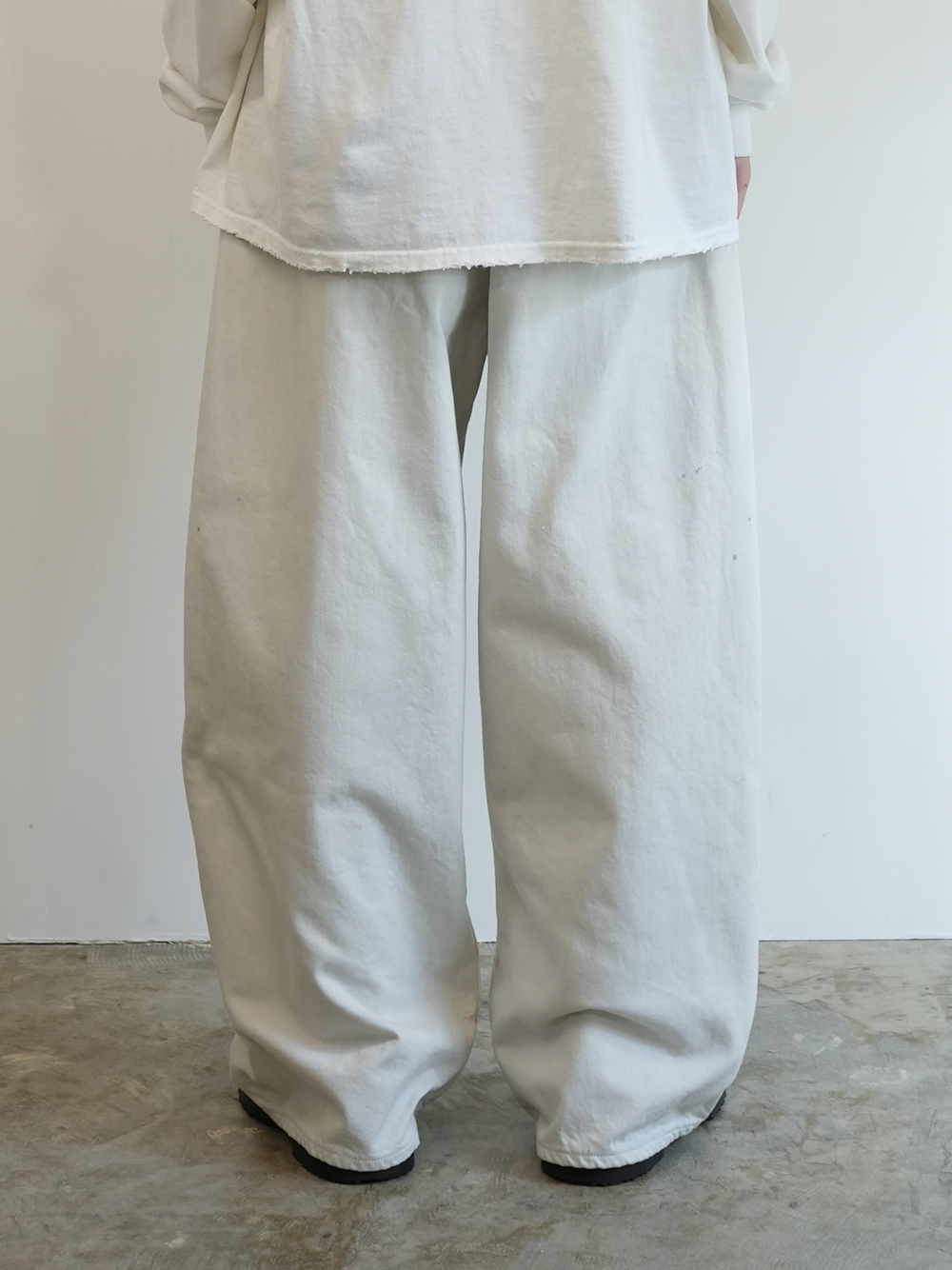 AGING WIDE 5P DENIM PANTS(WHITE)