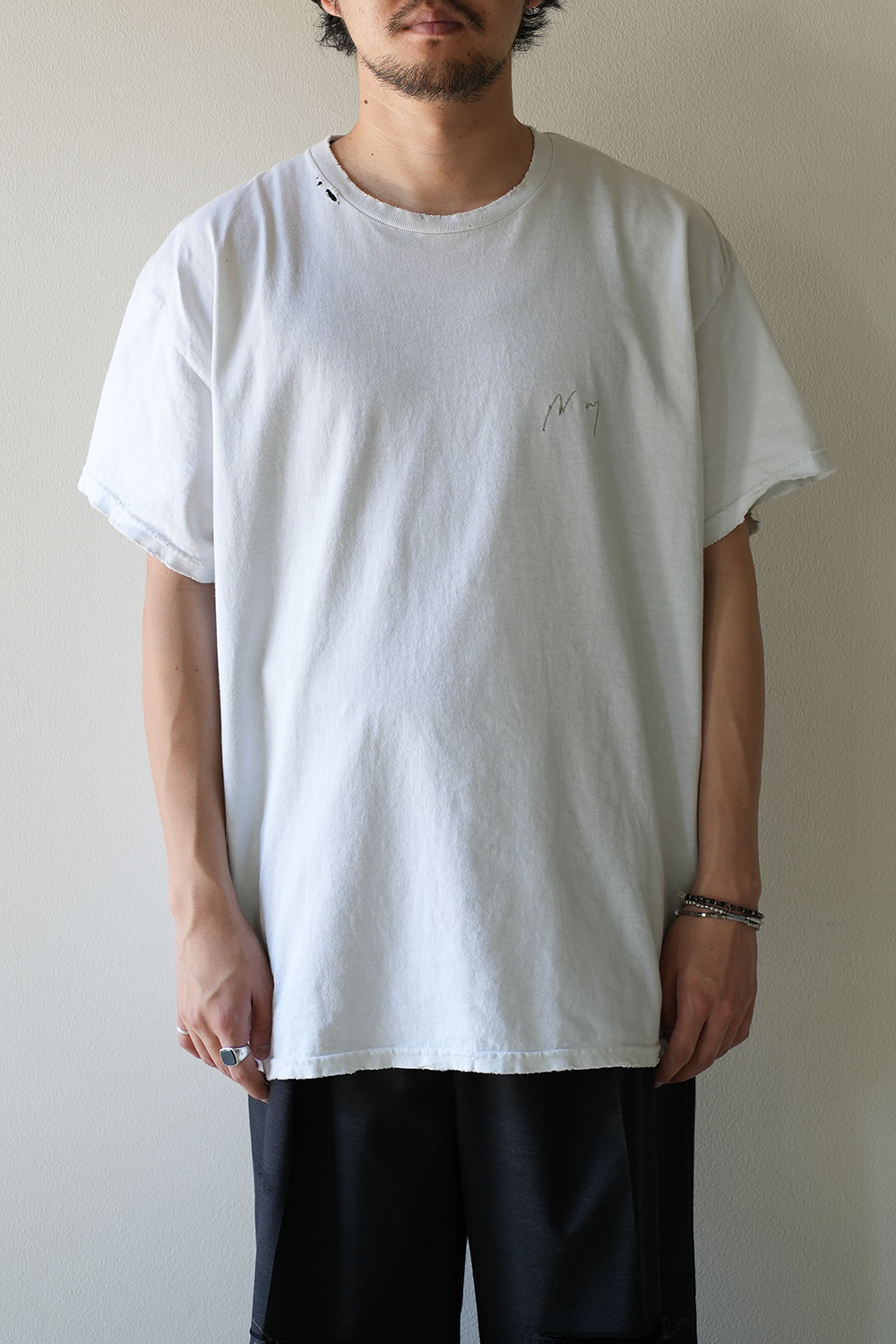 [ANCELLM/exclusive]SOUVENIR T-SHIRT "後楽" (IVORY)