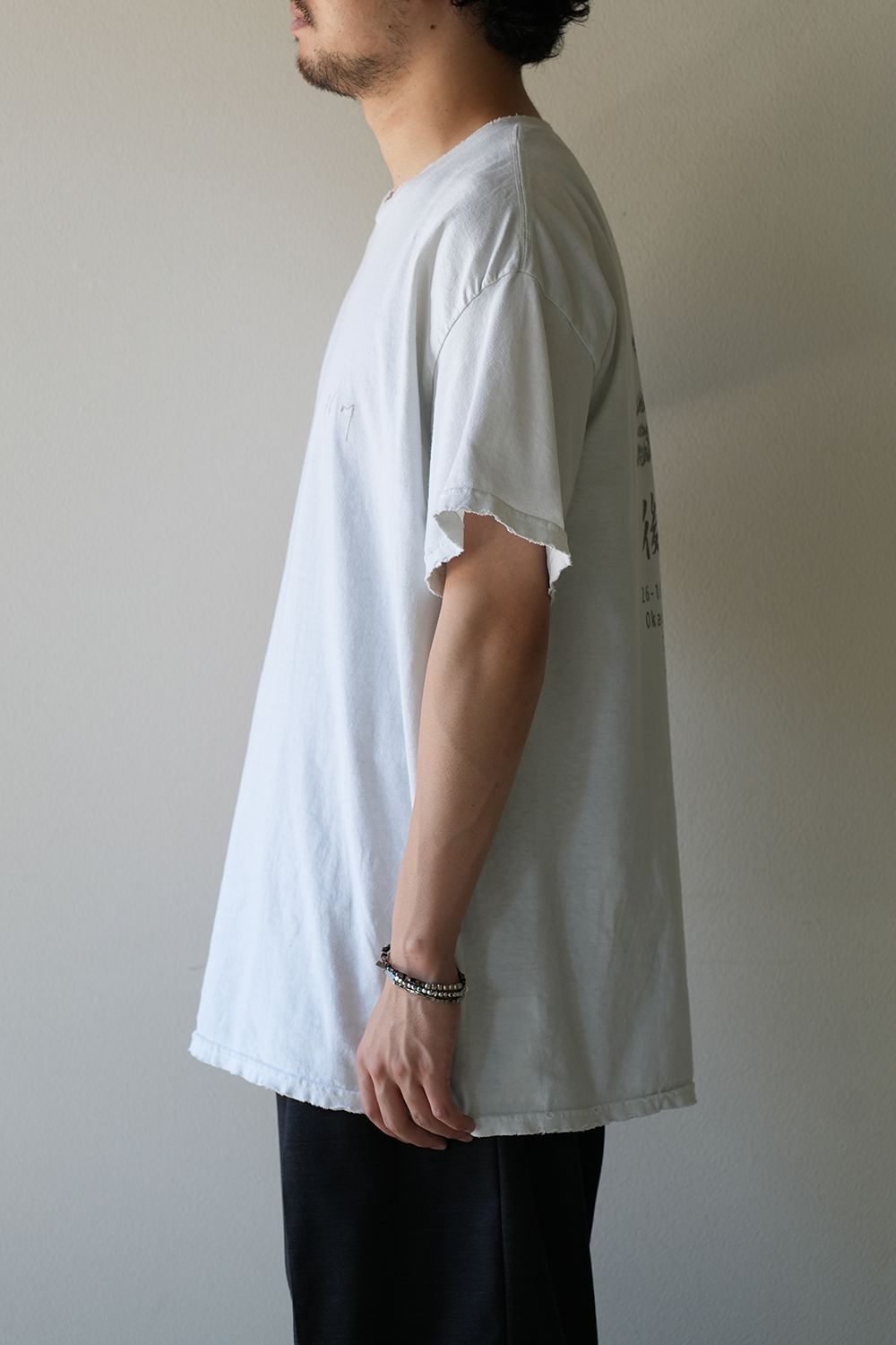 [ANCELLM/exclusive]SOUVENIR T-SHIRT "後楽" (IVORY)