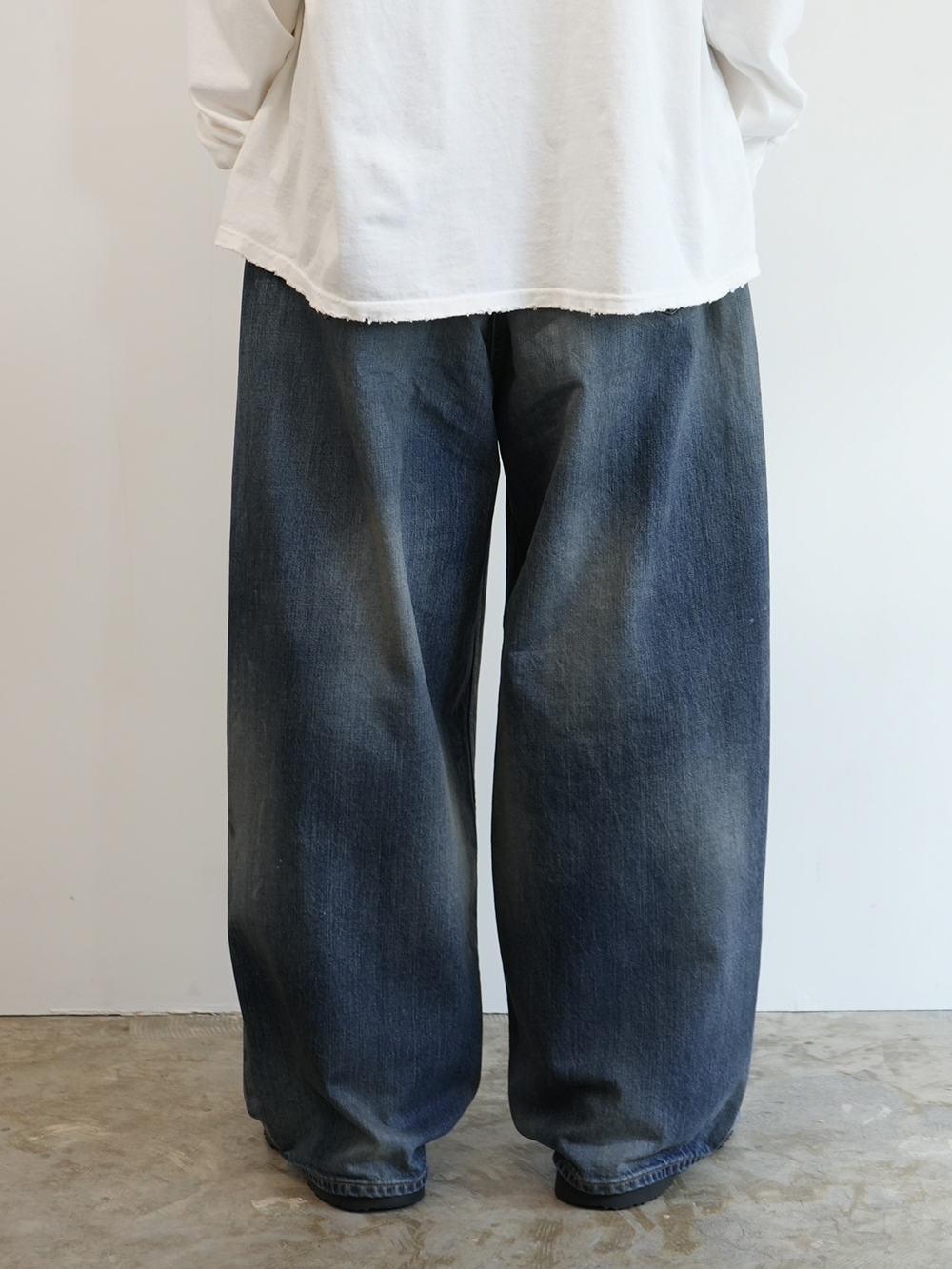 AGING WIDE 5P DENIM PANTS(INDIGO)