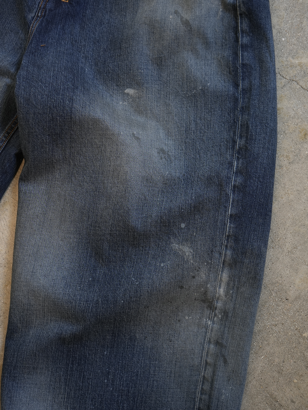 AGING WIDE 5P DENIM PANTS(INDIGO)