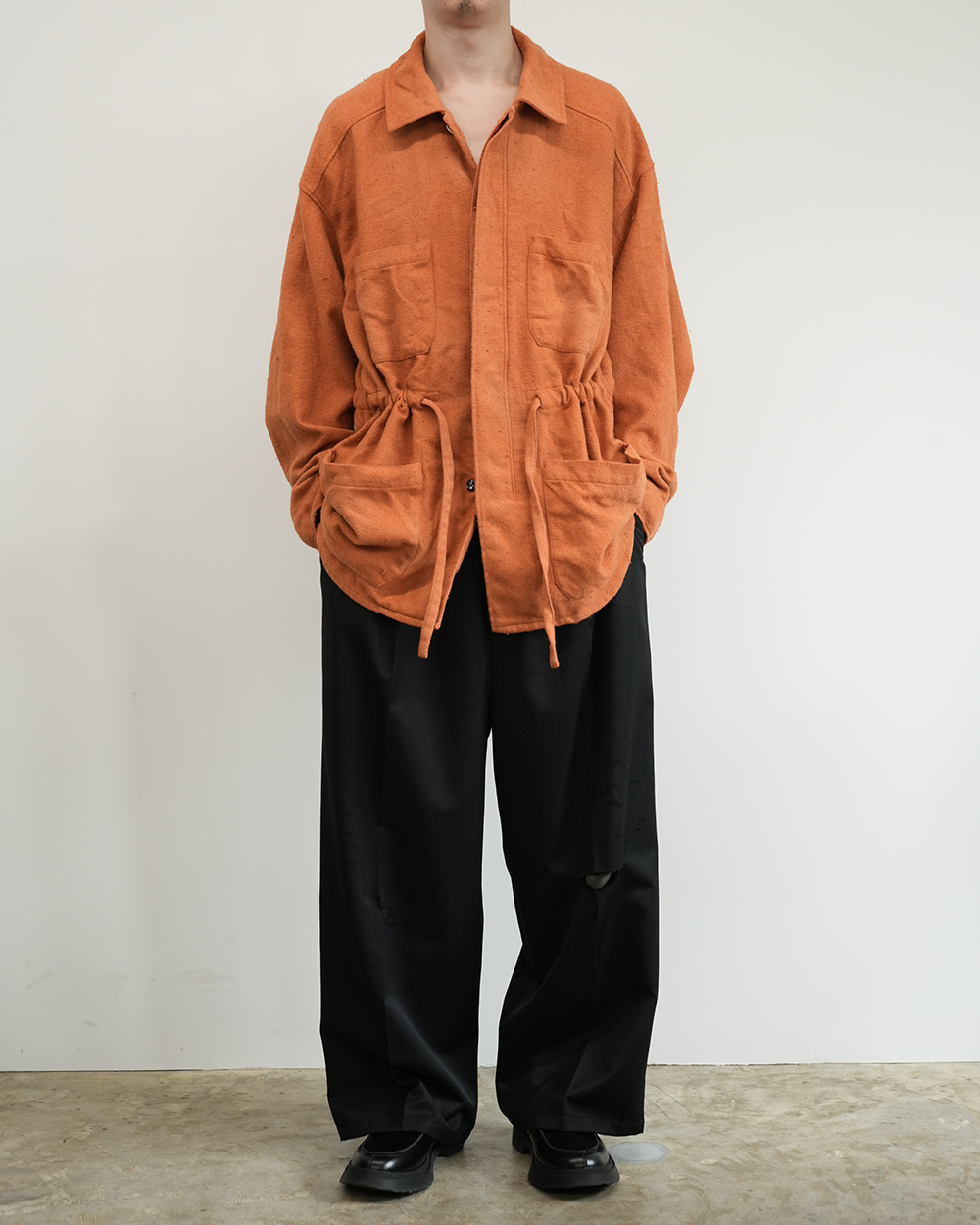 PILLING SHIRT JACKET(TERRACOTTA)