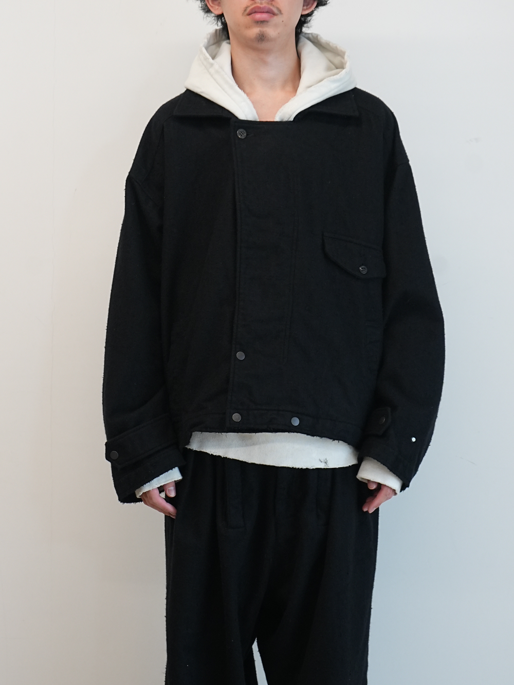 FLEECE SWITCHING JACKET(BLACK) FLEECE SWITCHING JACKET(BLACK)