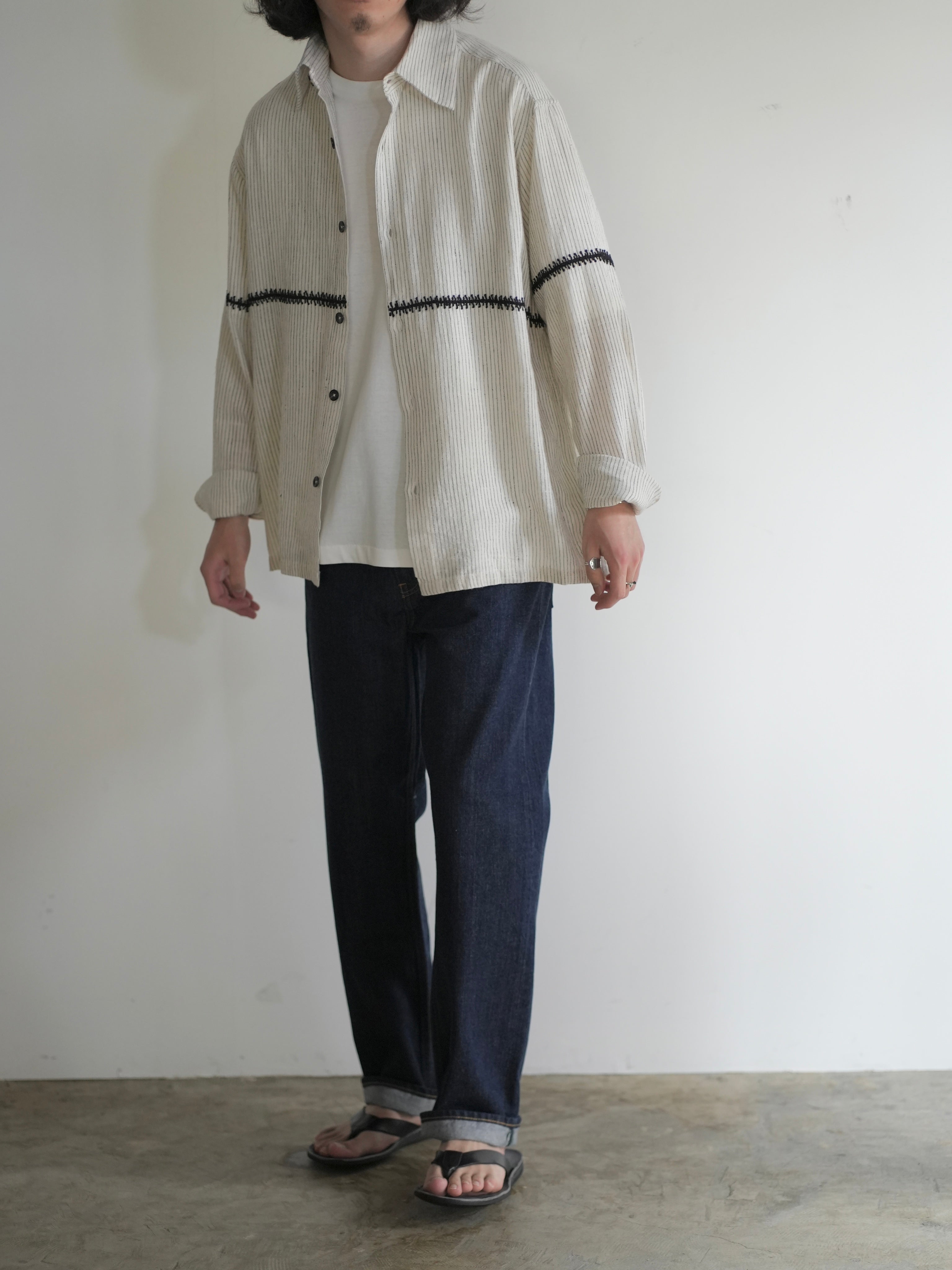 Rabari Shirt(White/Black)