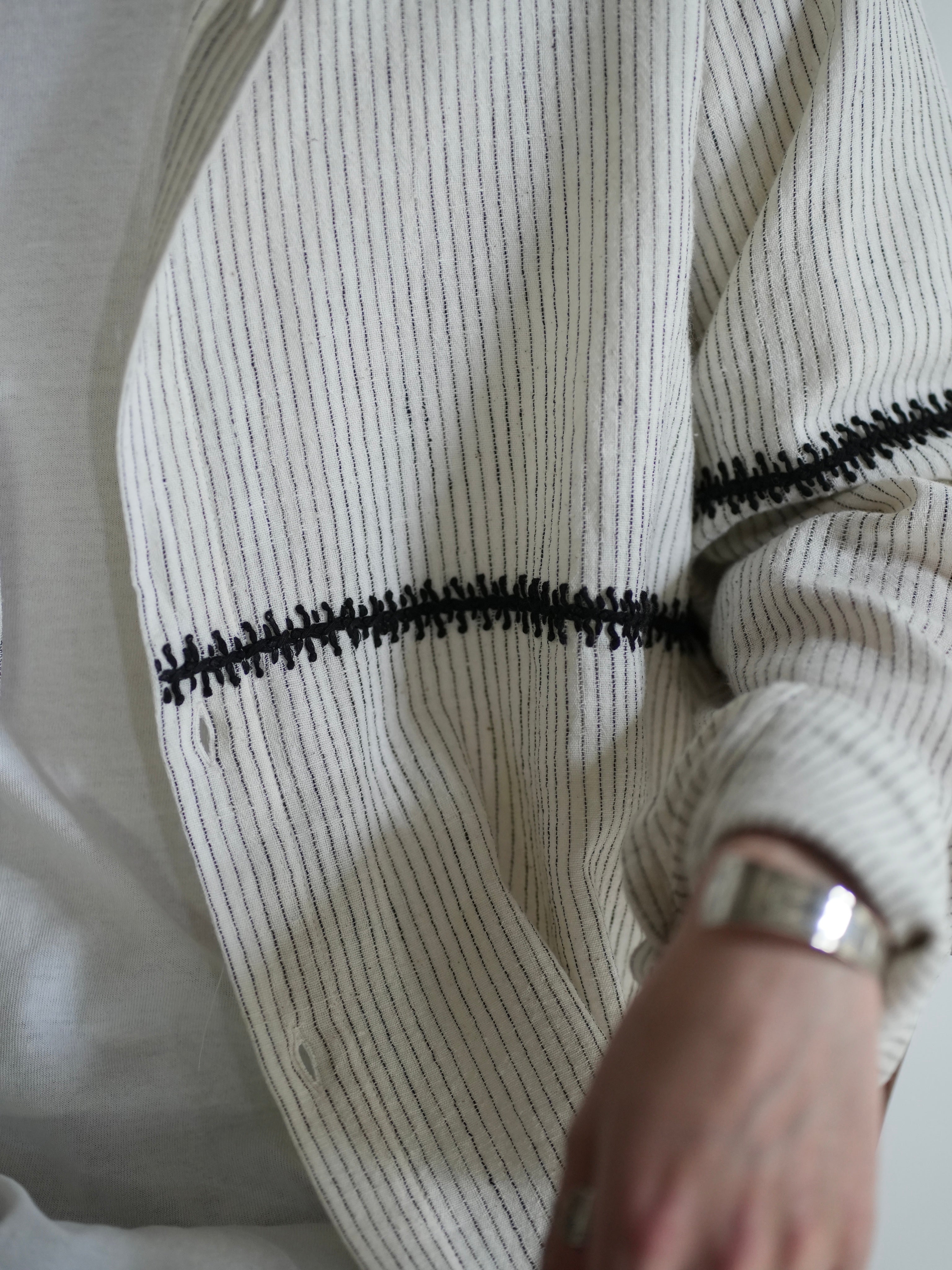 Rabari Shirt(White/Black)