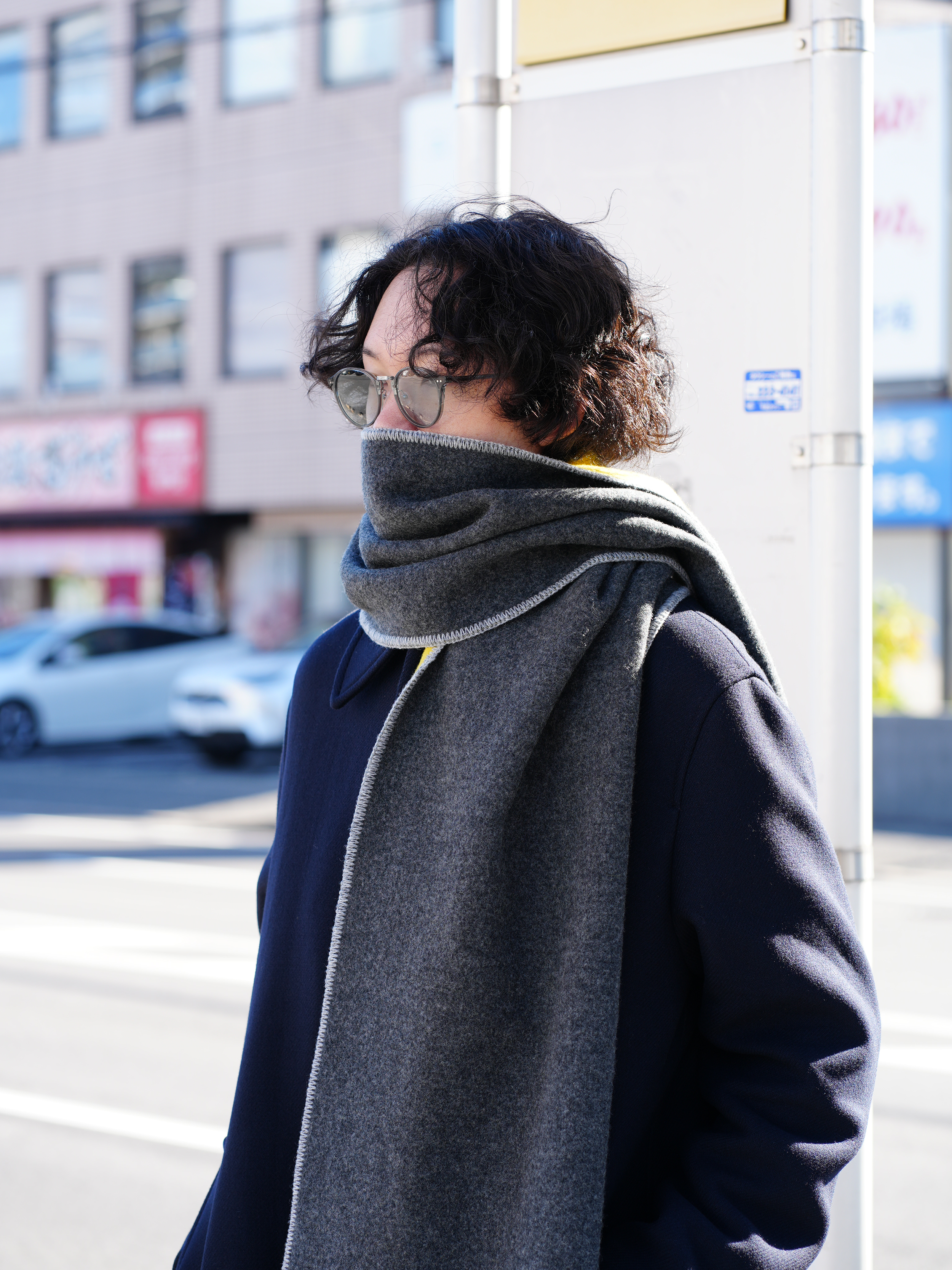 【ANCELLM / exclusive】WOOL BLANKET SCARF