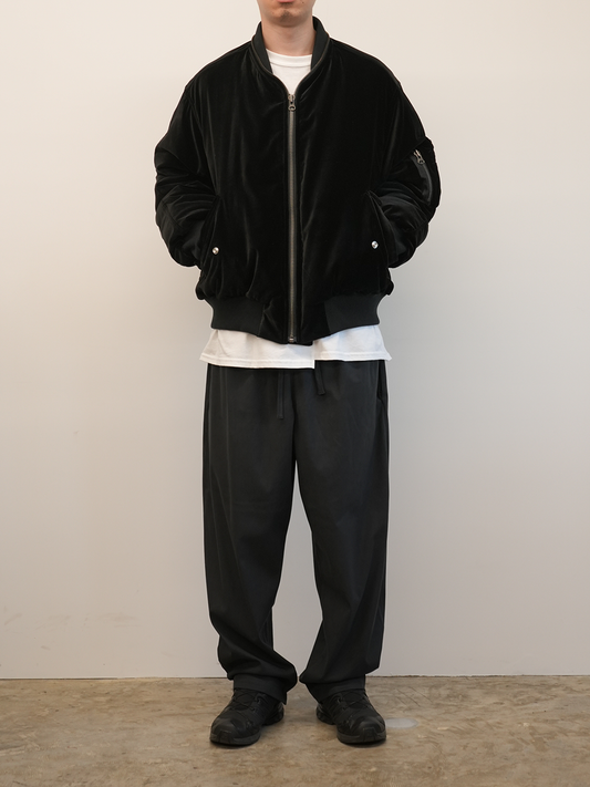 MA-1 RISING ZIP JACKET(BLACK VELVET)