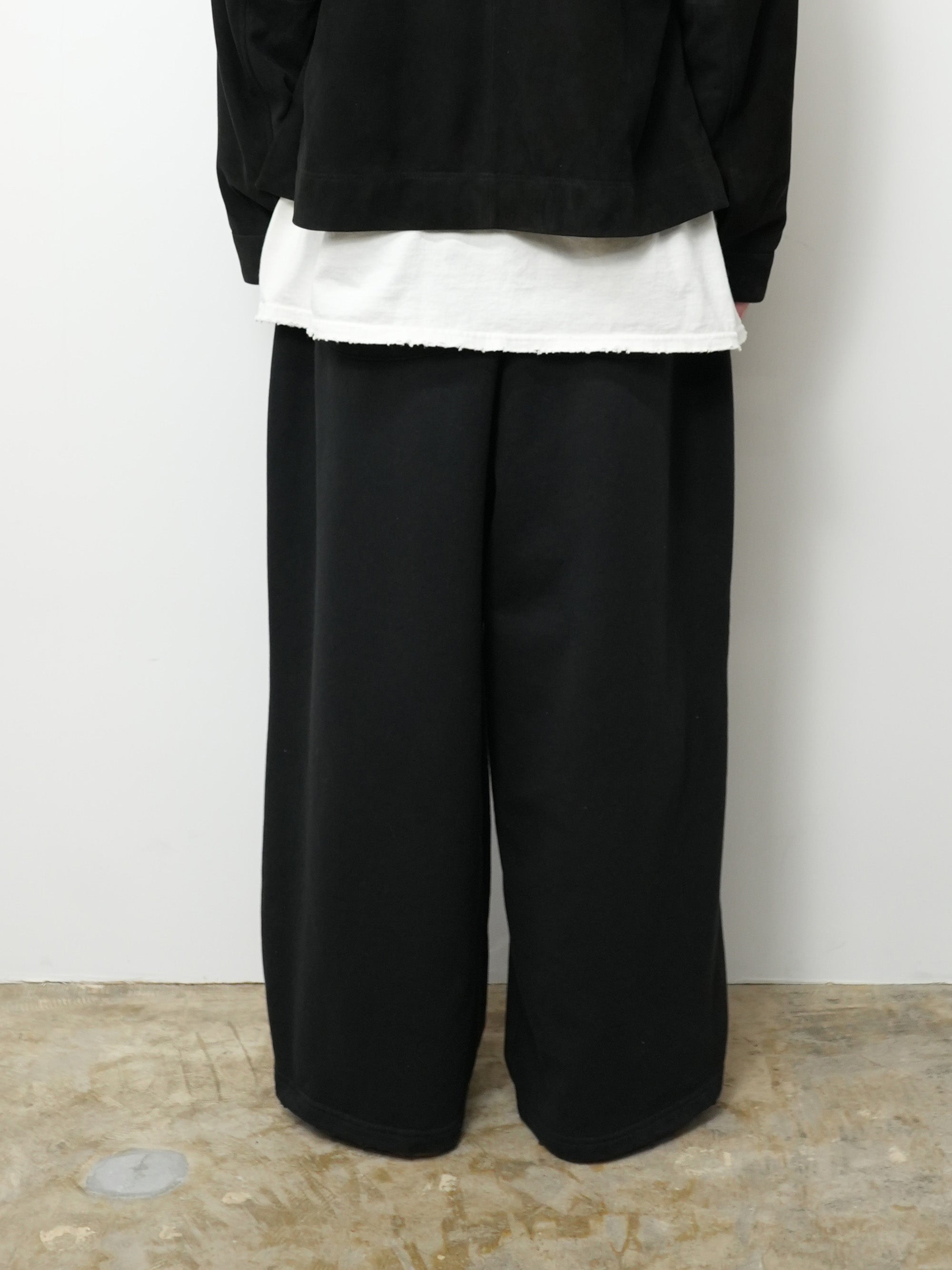 TUCK SWEAT PANTS(BLACK)