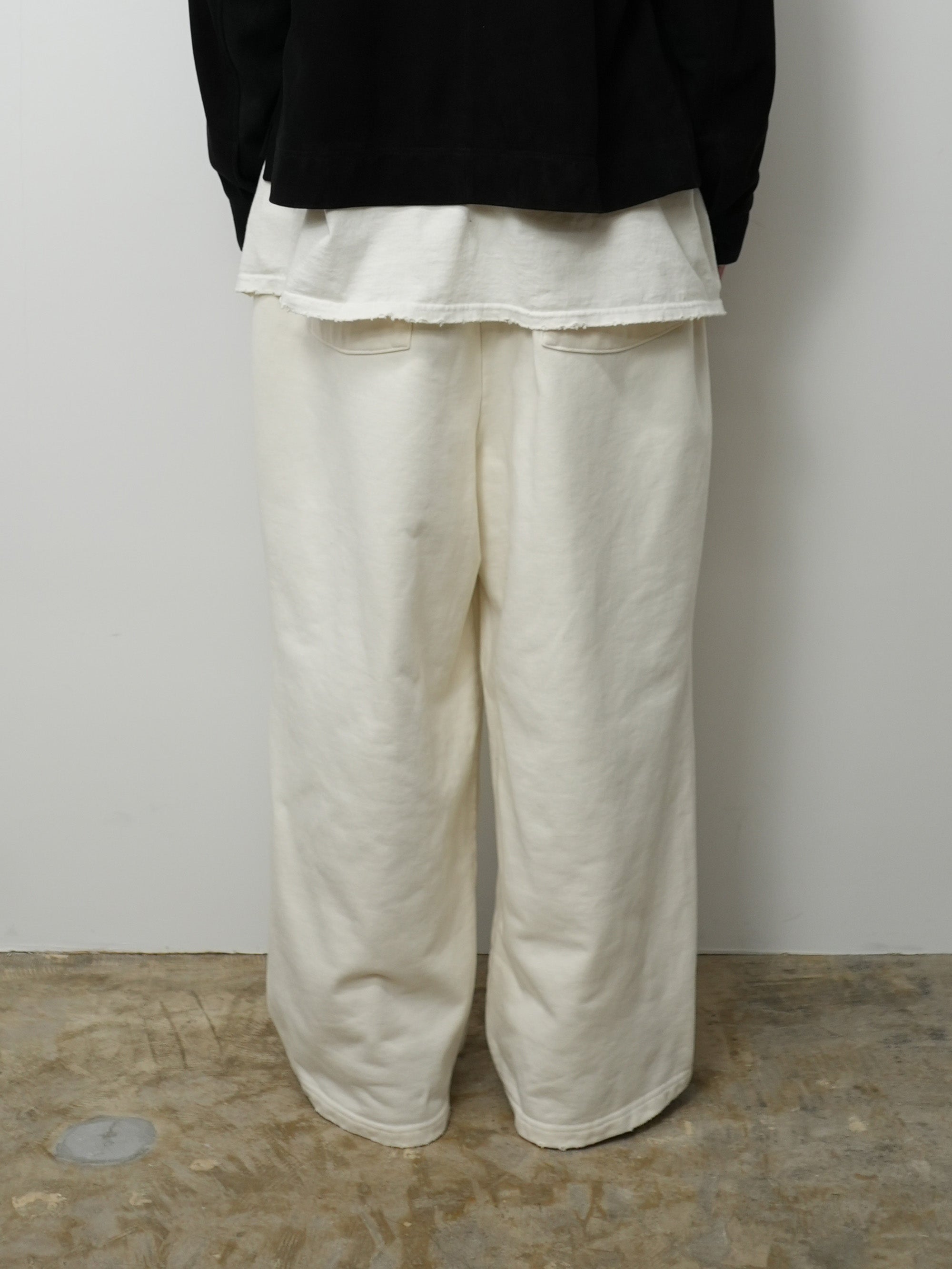 TUCK SWEAT PANTS(WHITE)