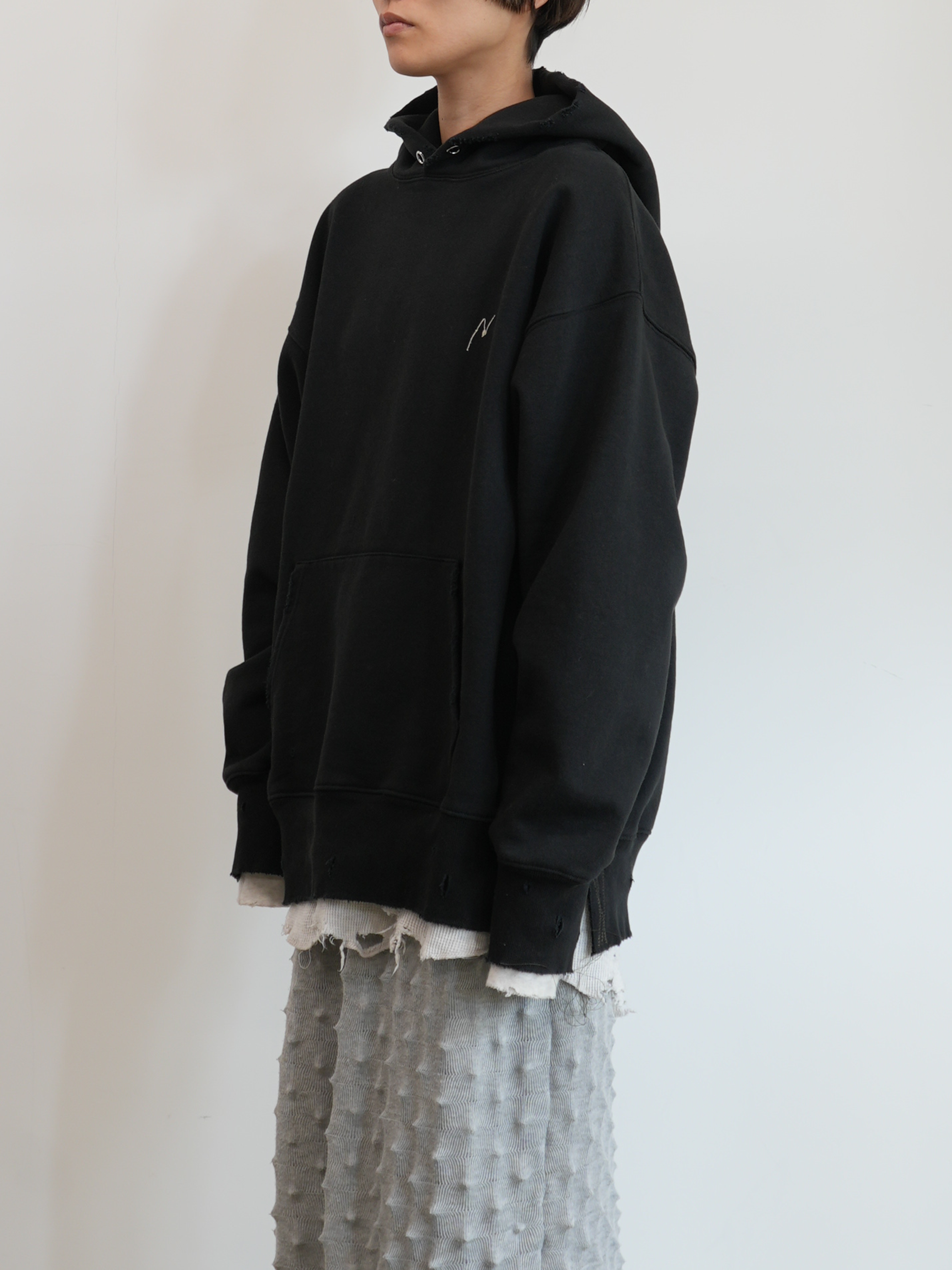 ancellm NEW YEAR SWEAT HOODIE ブラック パーカー ANCELLM/exclusive】 NEW YEAR SWEAT HOODIE(SNAKE BLACK)