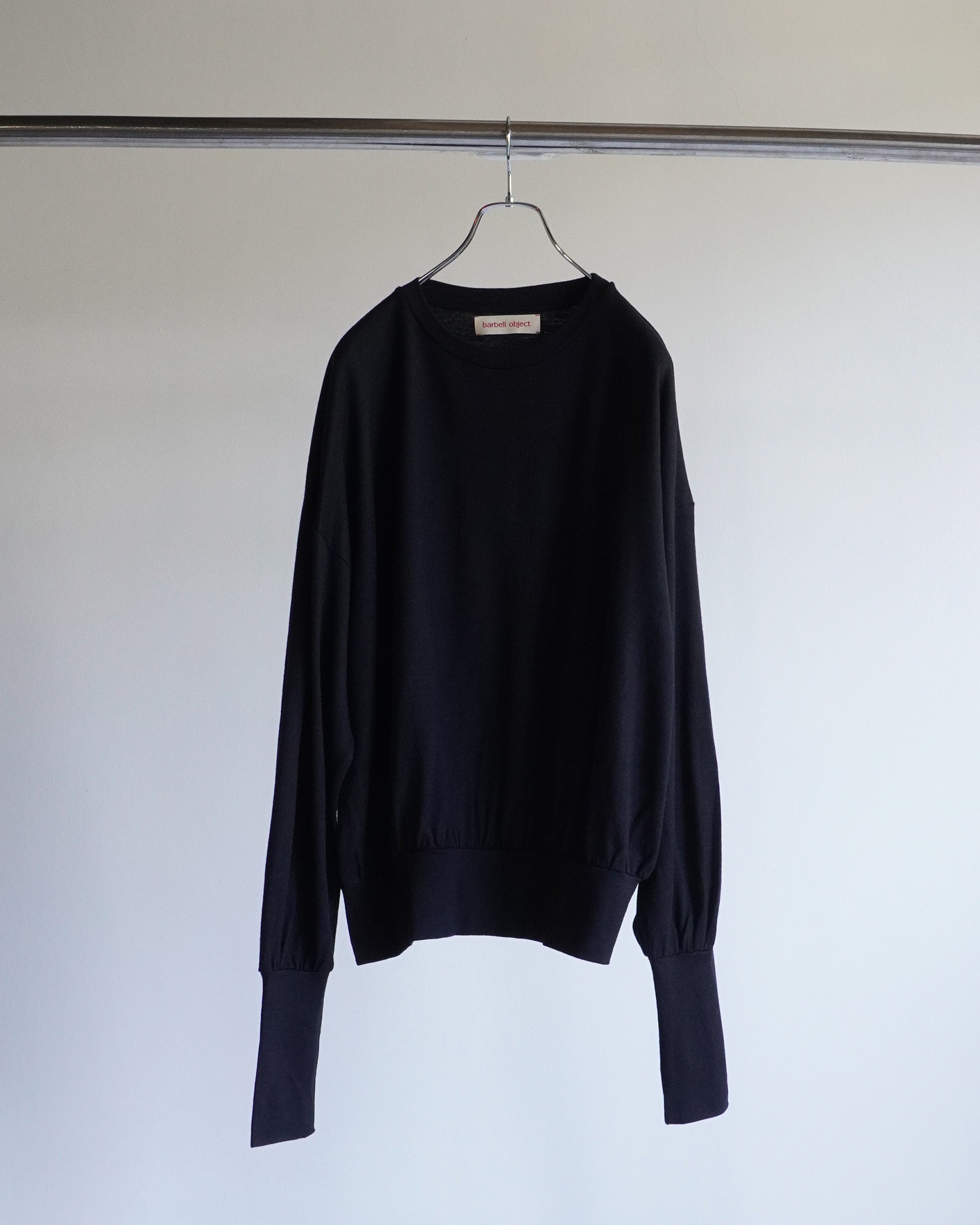 wool L/S top(BLACK)