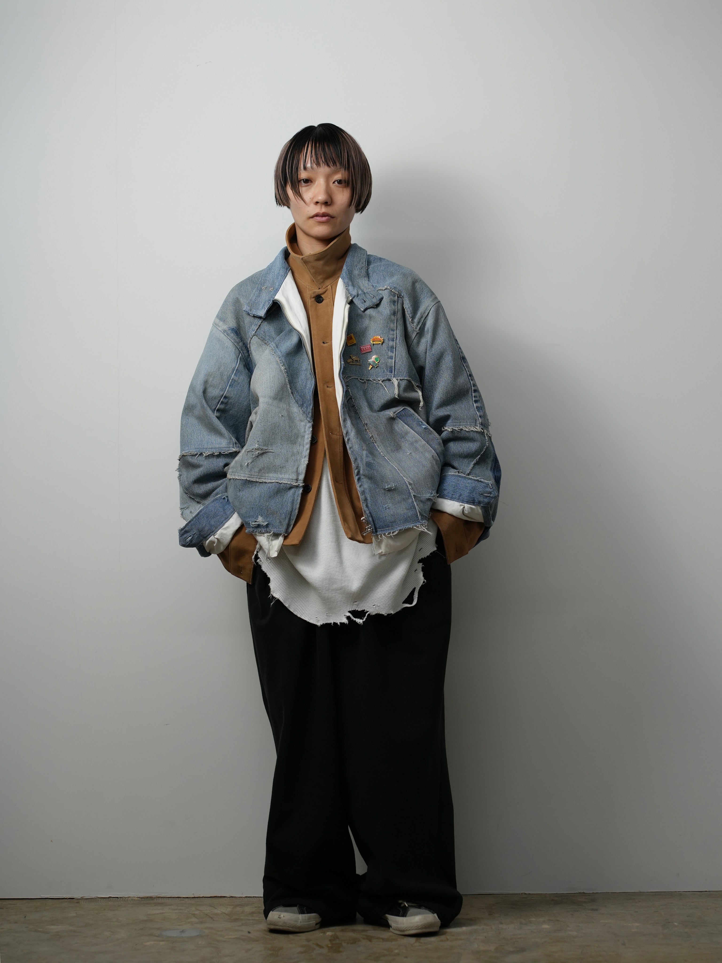 【ANCELLM/exclusive】"DENIM" PATCHWORK BLOUSON EX ④