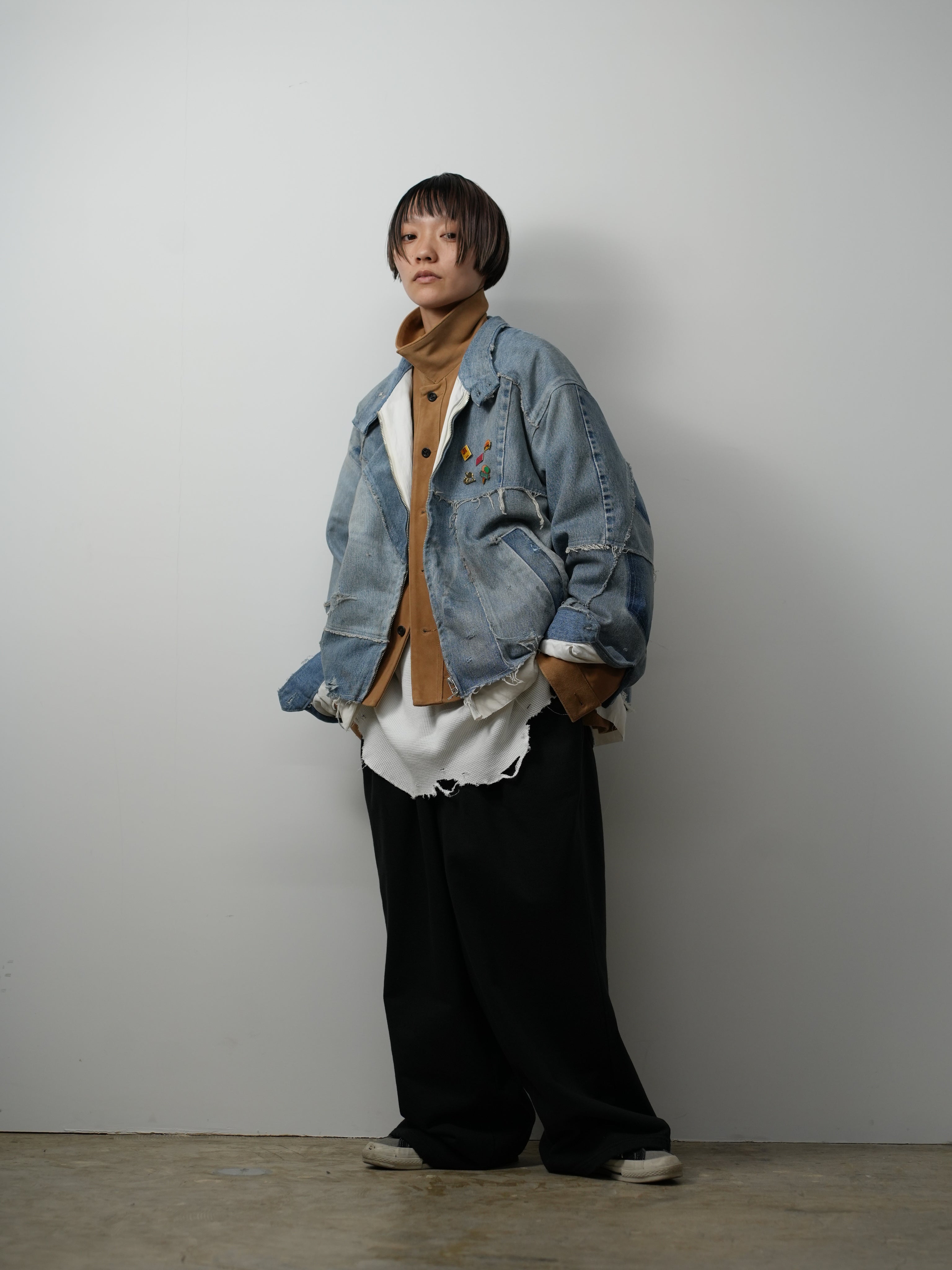 【ANCELLM/exclusive】"DENIM" PATCHWORK BLOUSON EX ④