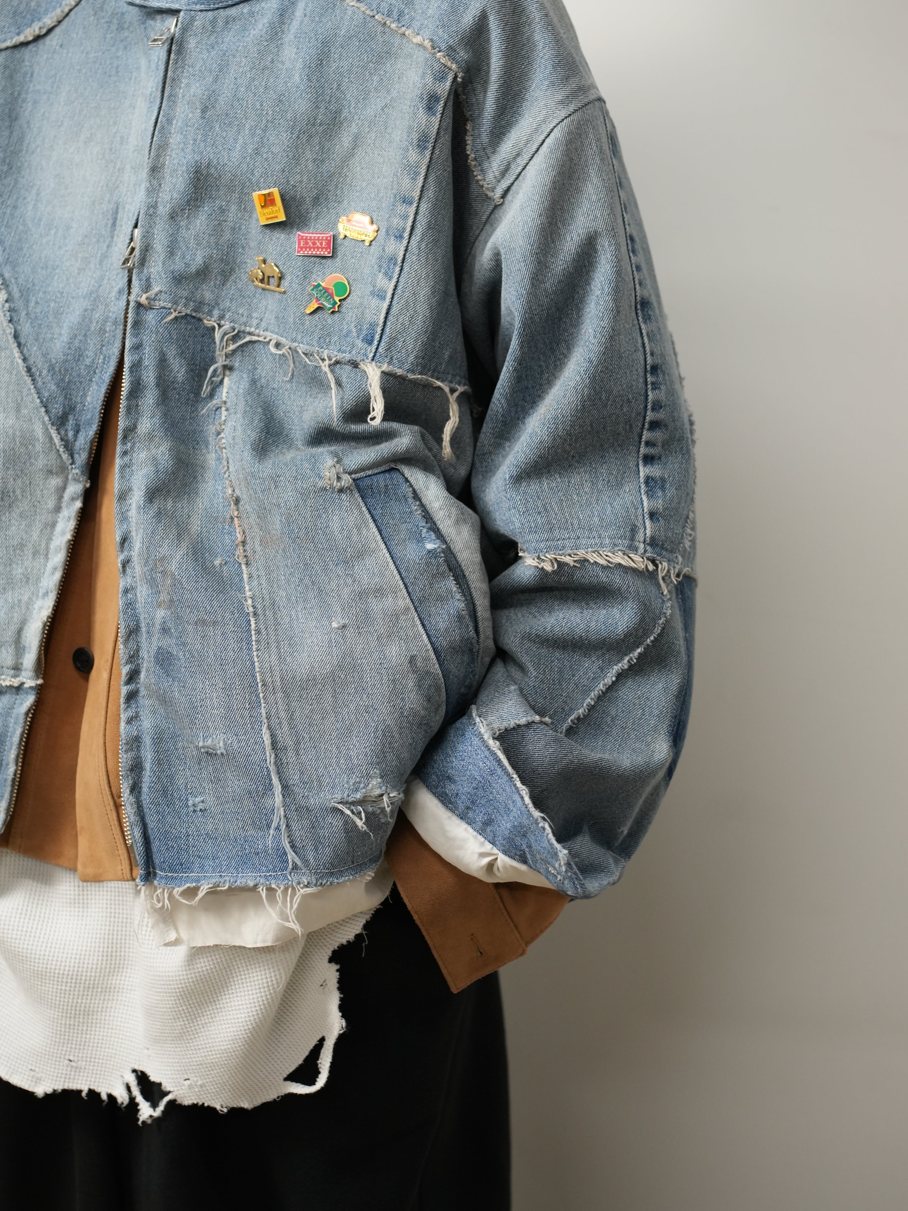 【ANCELLM/exclusive】"DENIM" PATCHWORK BLOUSON EX ④