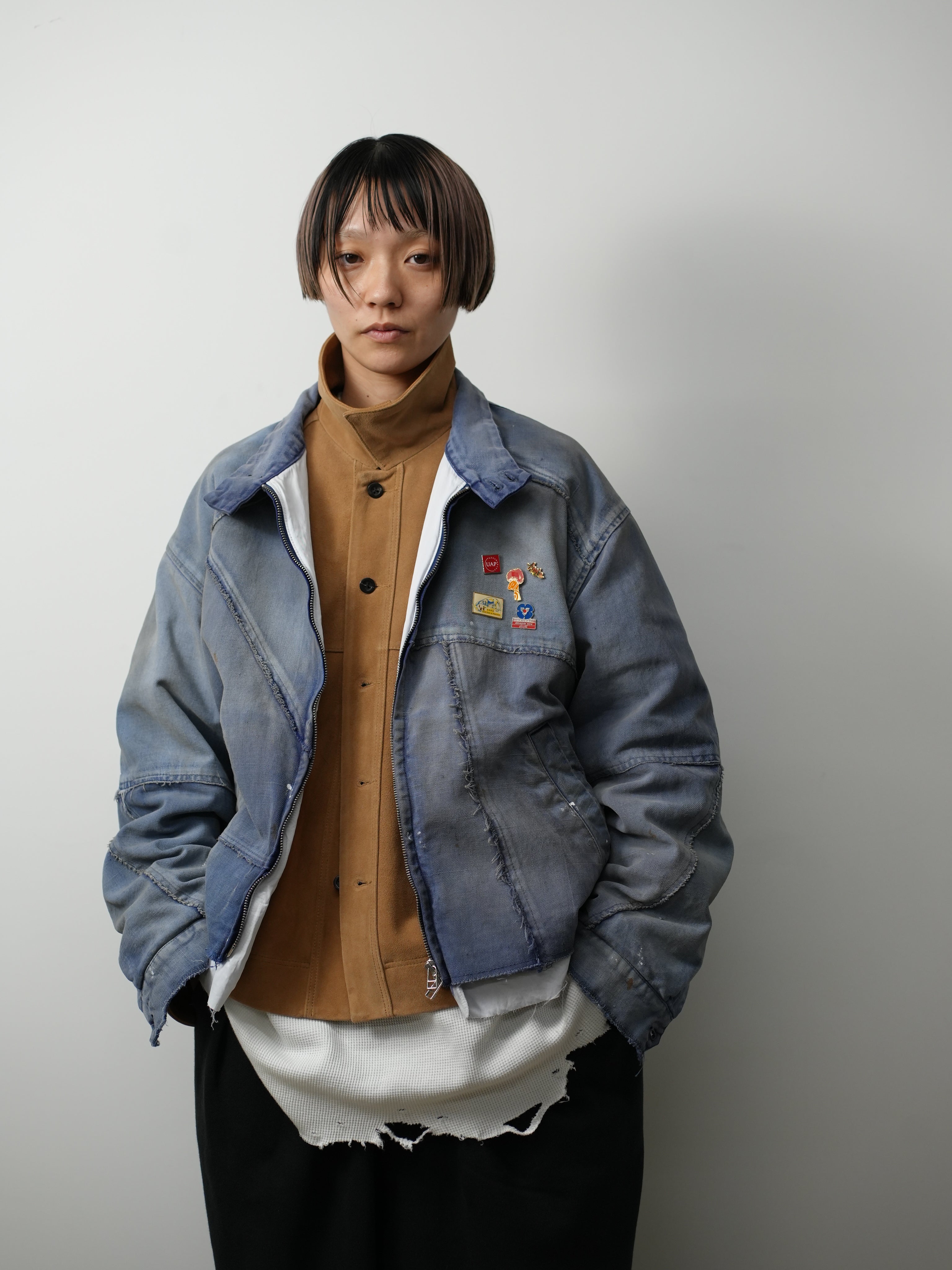 【ANCELLM/exclusive】"FRENCHWORK" PATCHWORK BLOUSON EX ①