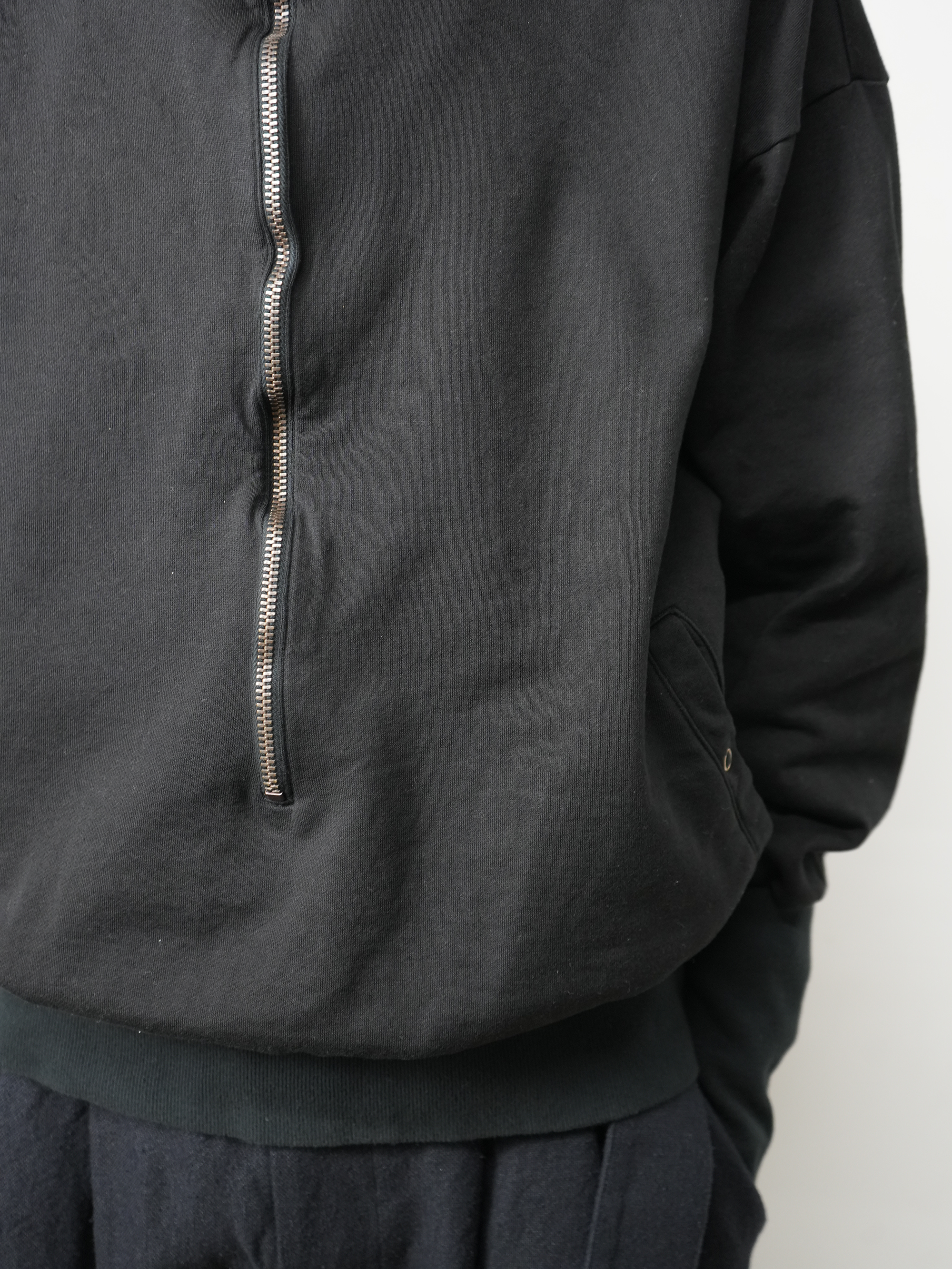 zip sweat(black)