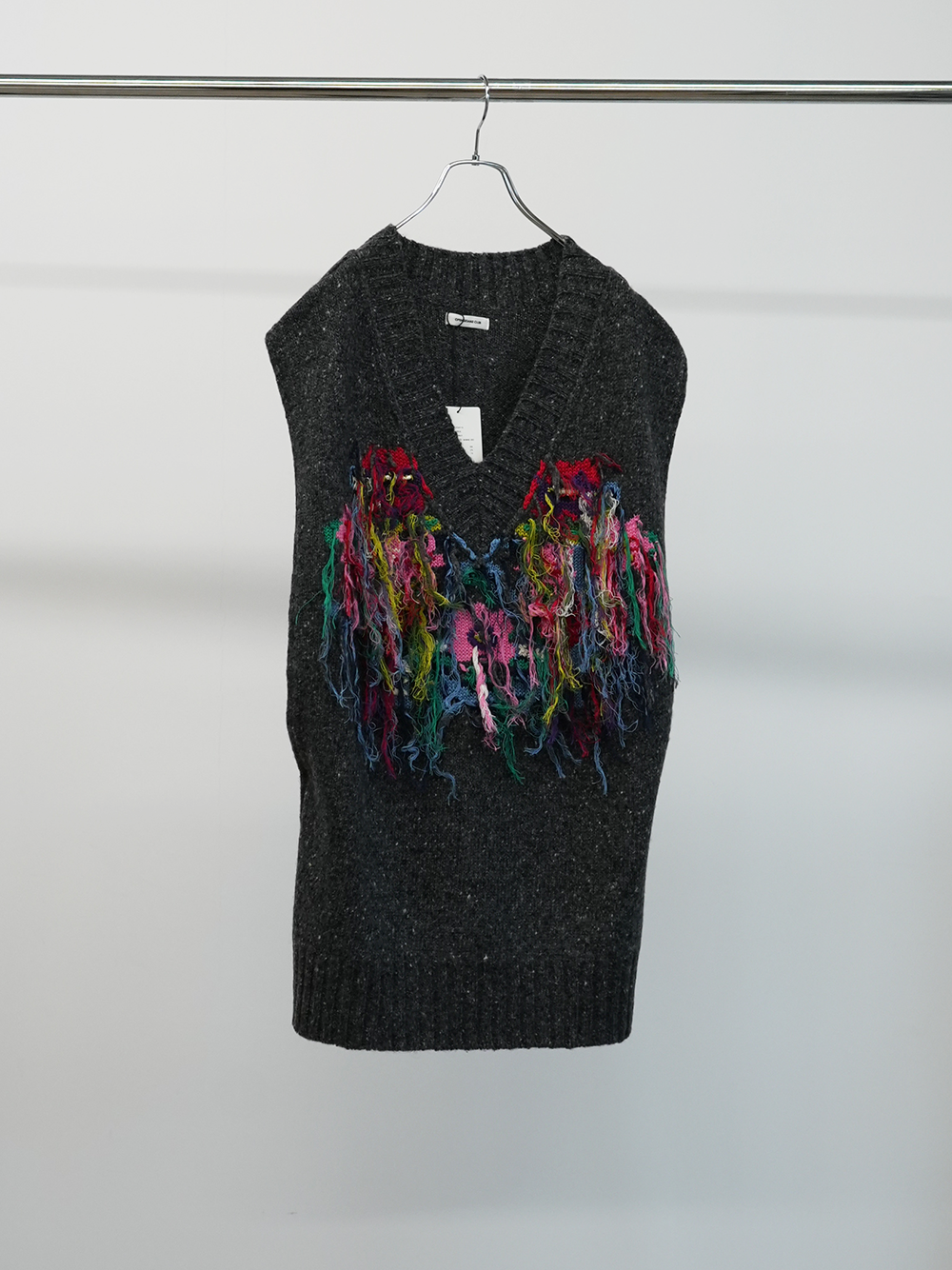 flower fringe vest