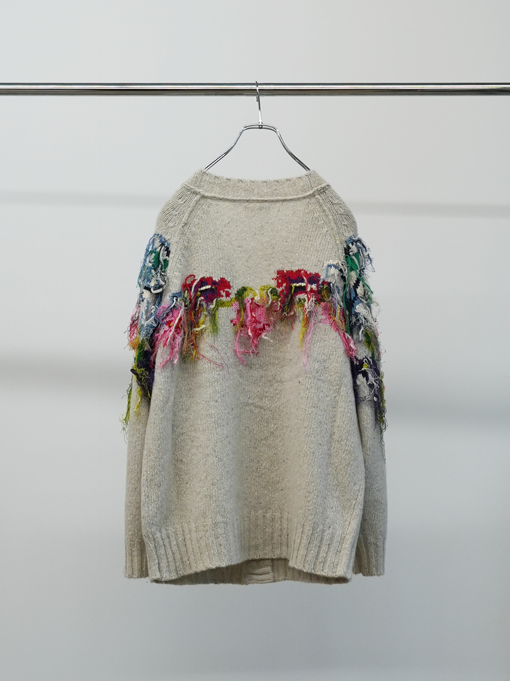 flower fringe cardigan