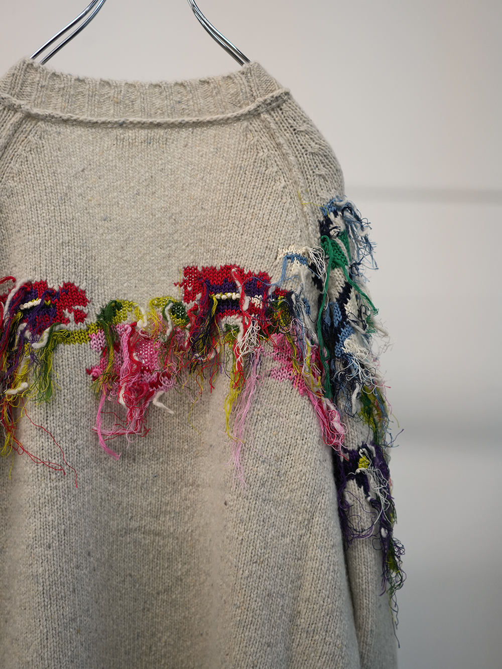 flower fringe cardigan