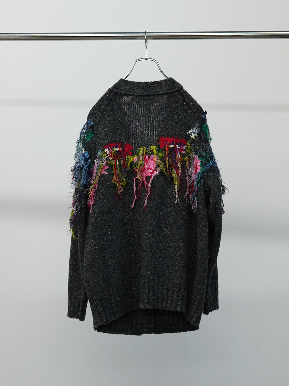 flower fringe cardigan