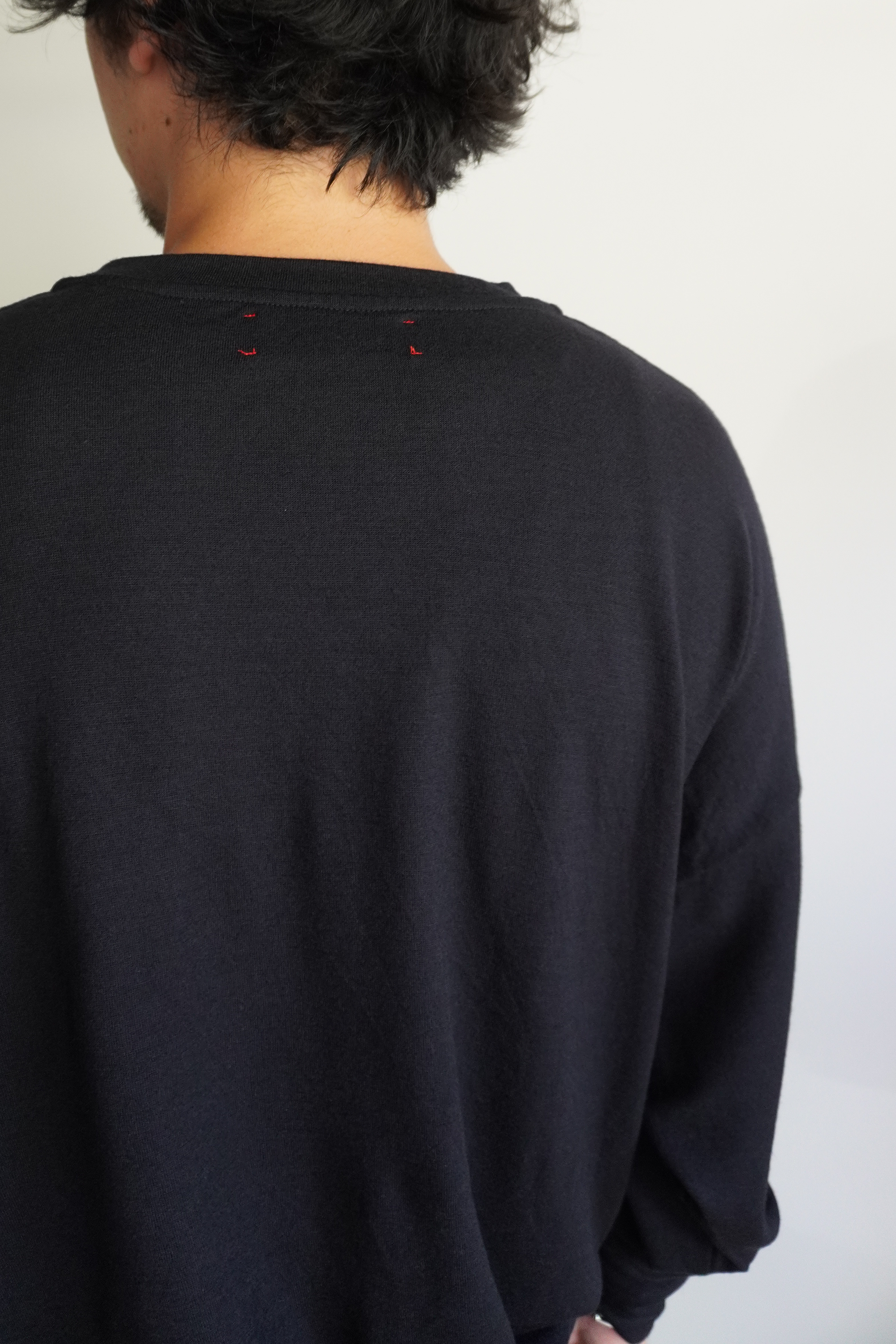 wool L/S top(BLACK)