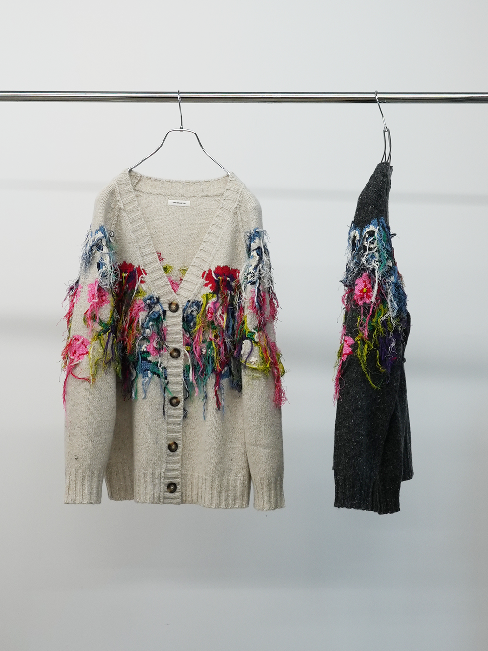 flower fringe cardigan