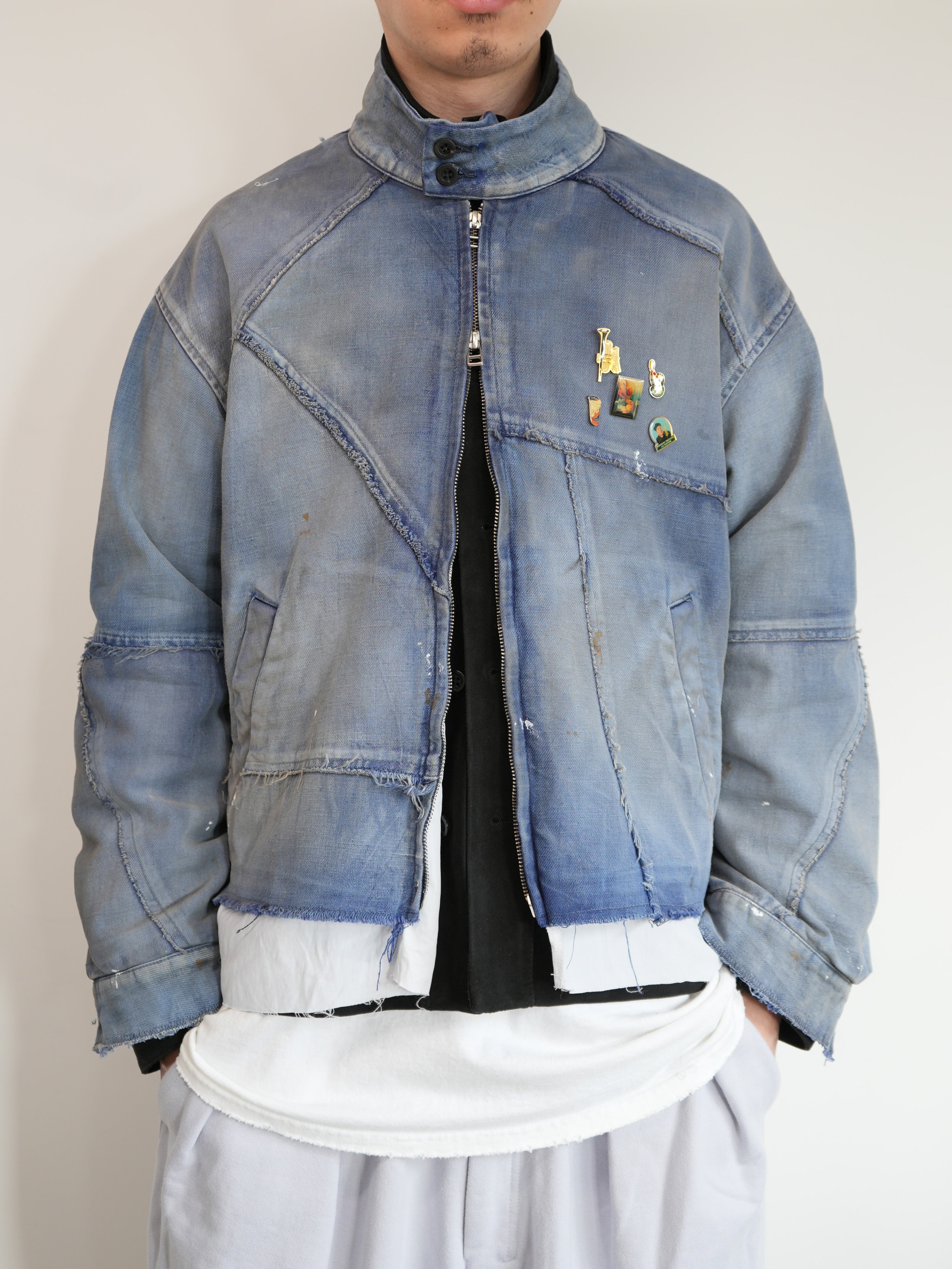 【ANCELLM/exclusive】"FRENCHWORK" PATCHWORK BLOUSON EX②