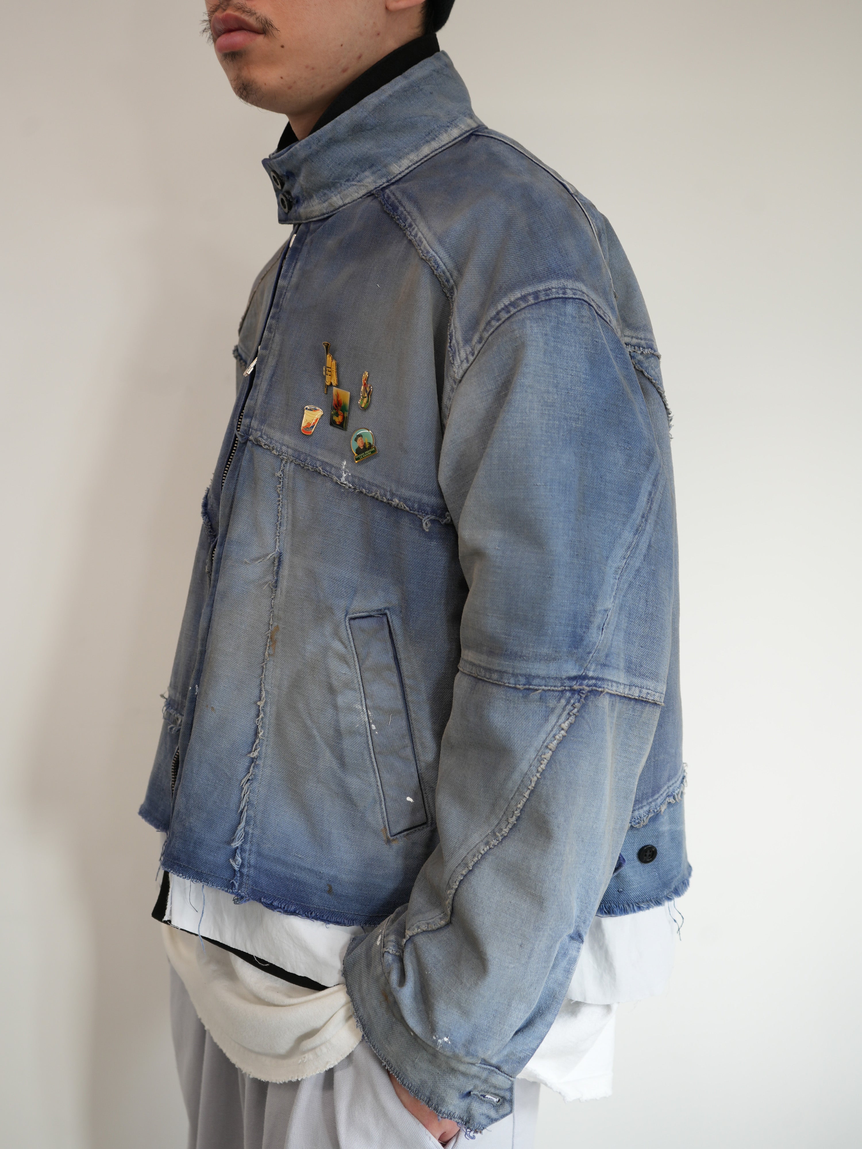 【ANCELLM/exclusive】"FRENCHWORK" PATCHWORK BLOUSON EX②