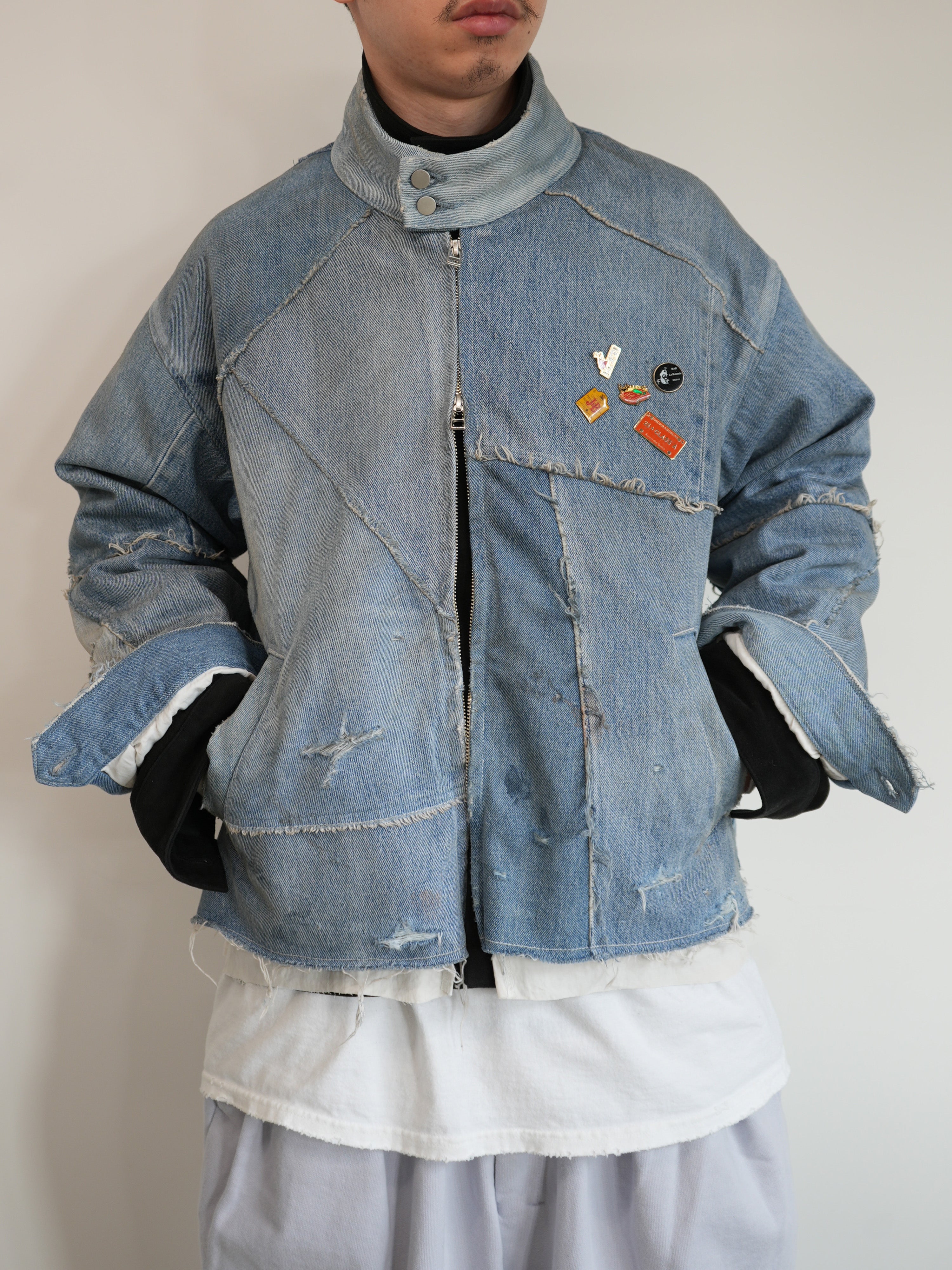 【ANCELLM/exclusive】"DENIM" PATCHWORK BLOUSON EX ①