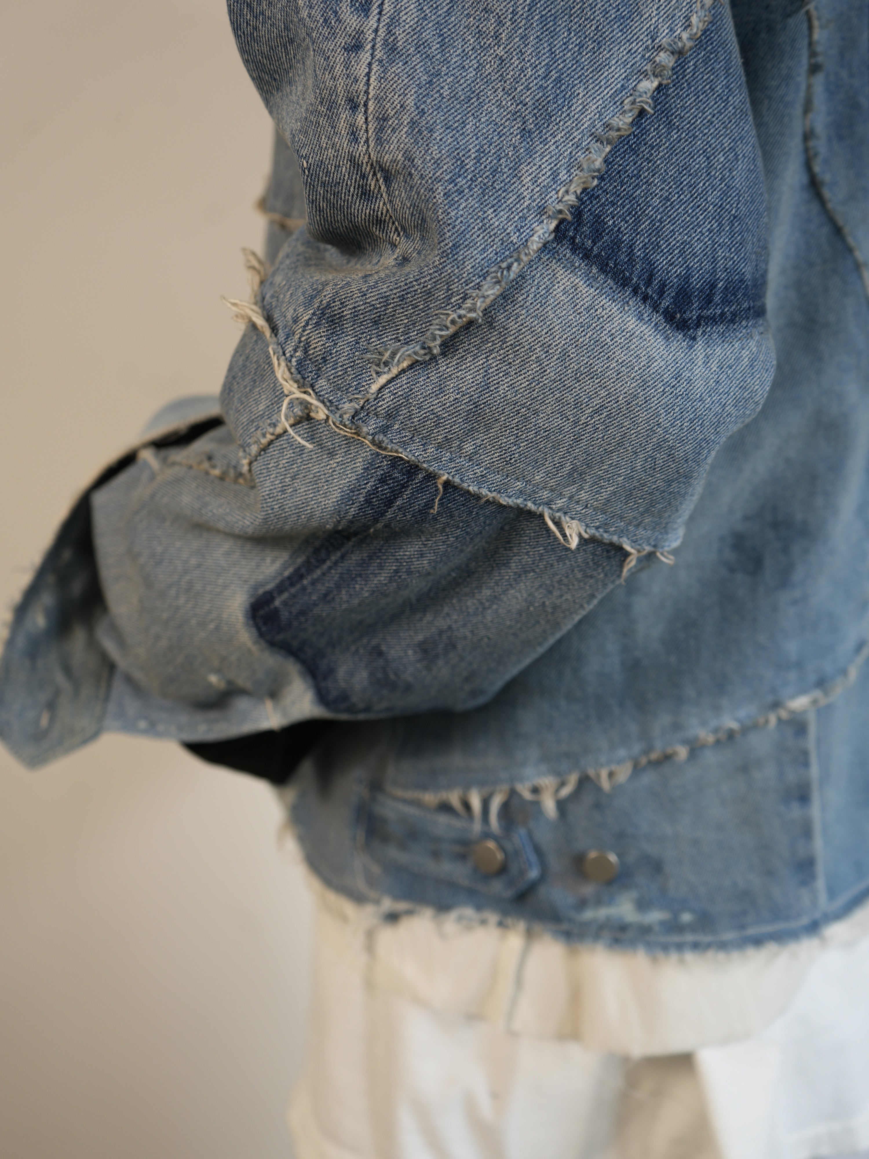 【ANCELLM/exclusive】"DENIM" PATCHWORK BLOUSON EX ①